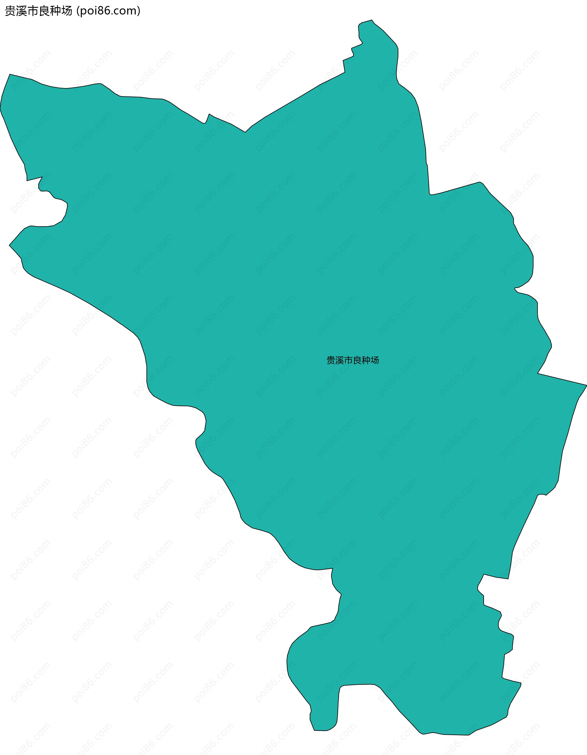 贵溪市良种场边界地图