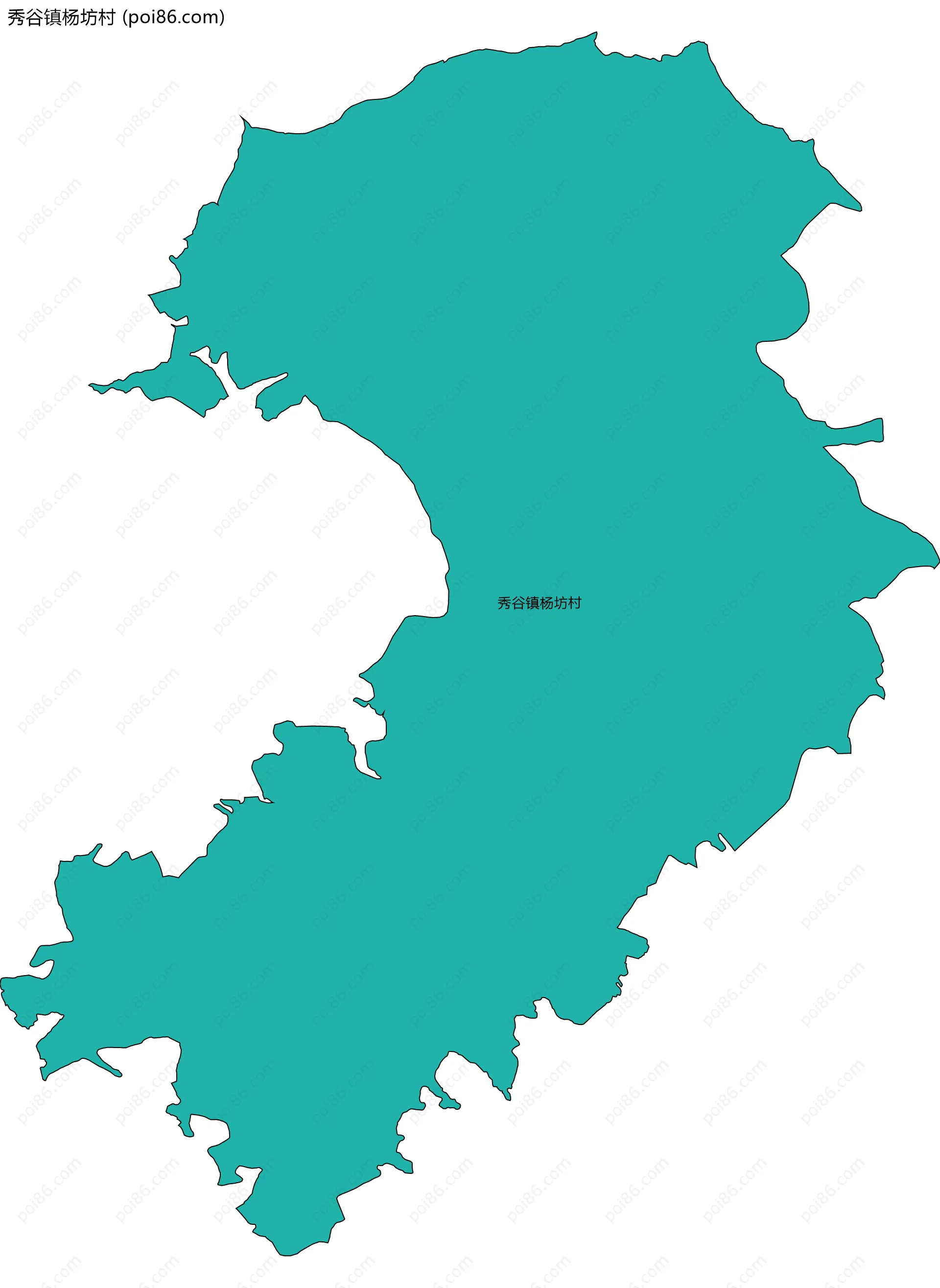 秀谷镇杨坊村边界地图