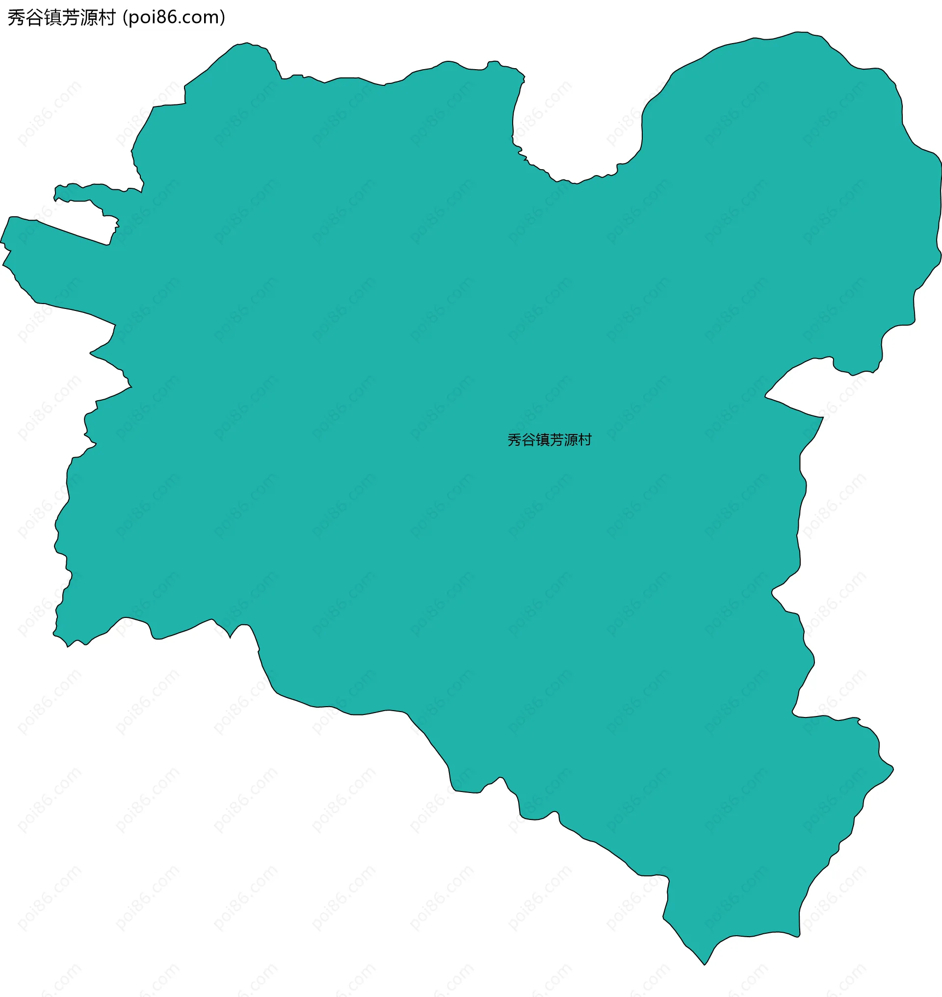 秀谷镇芳源村边界地图