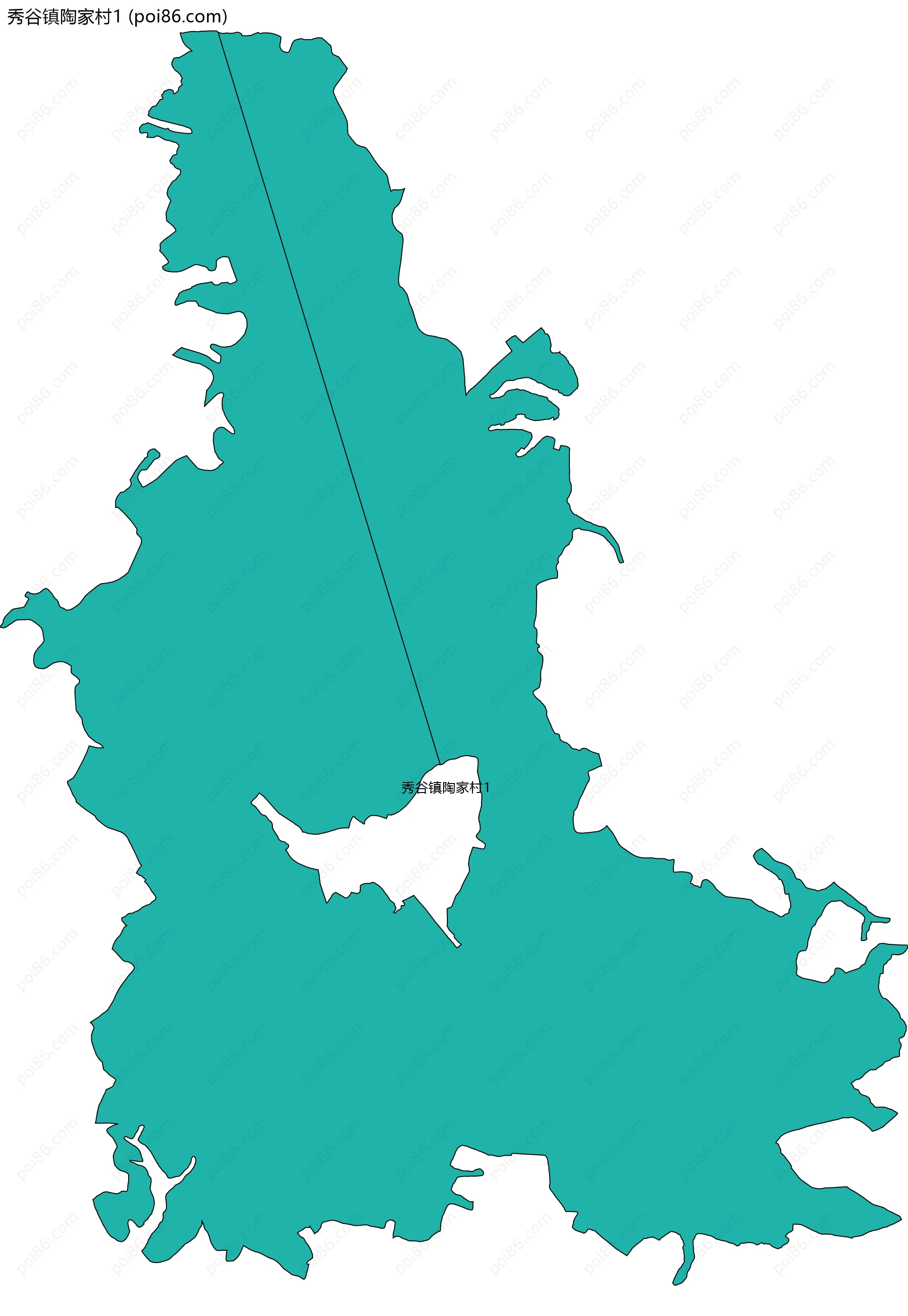 秀谷镇陶家村1边界地图