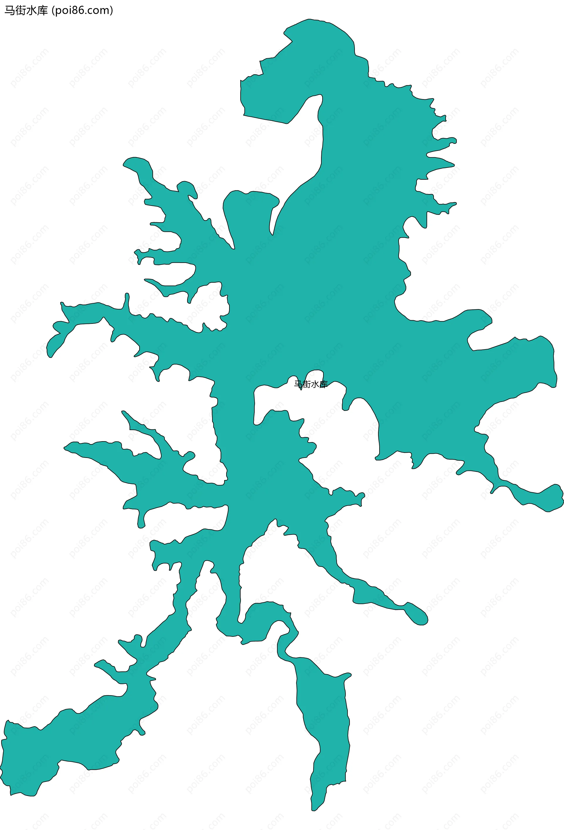 马街水库边界地图