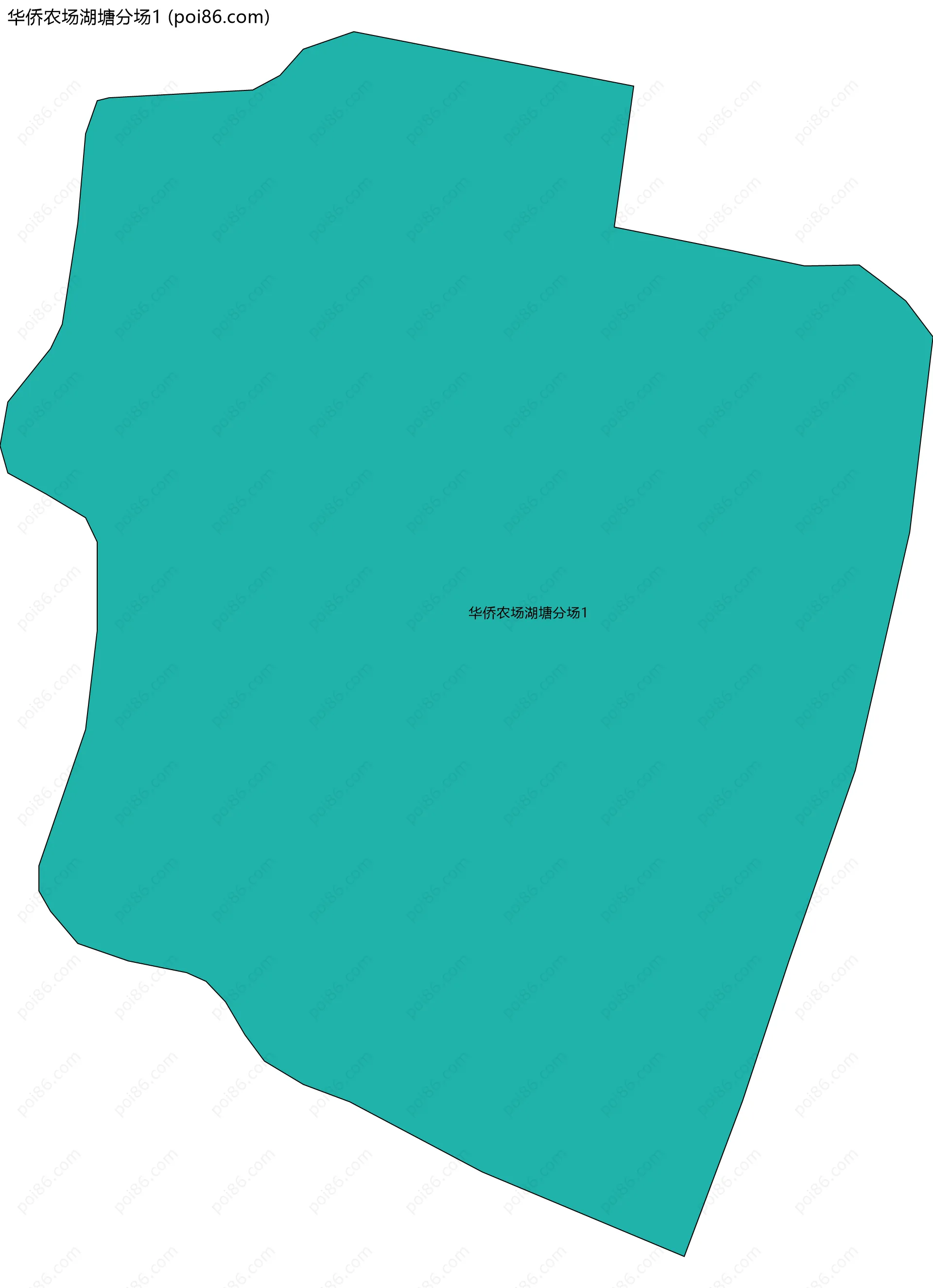 华侨农场湖塘分场1边界地图