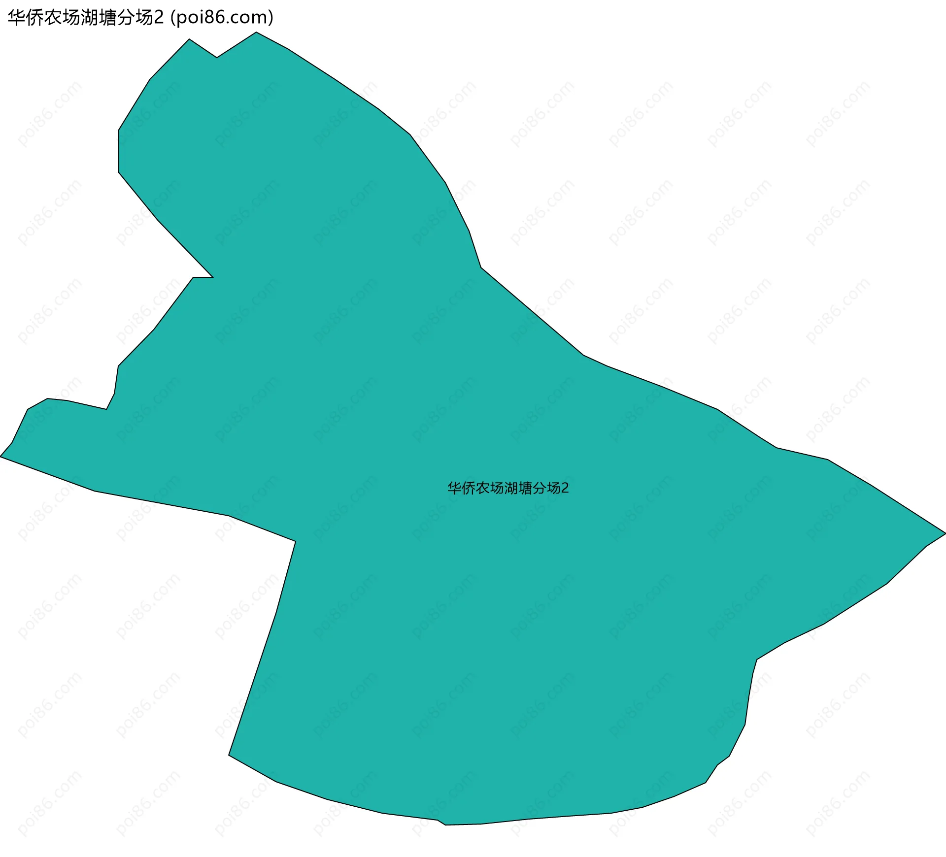 华侨农场湖塘分场2边界地图
