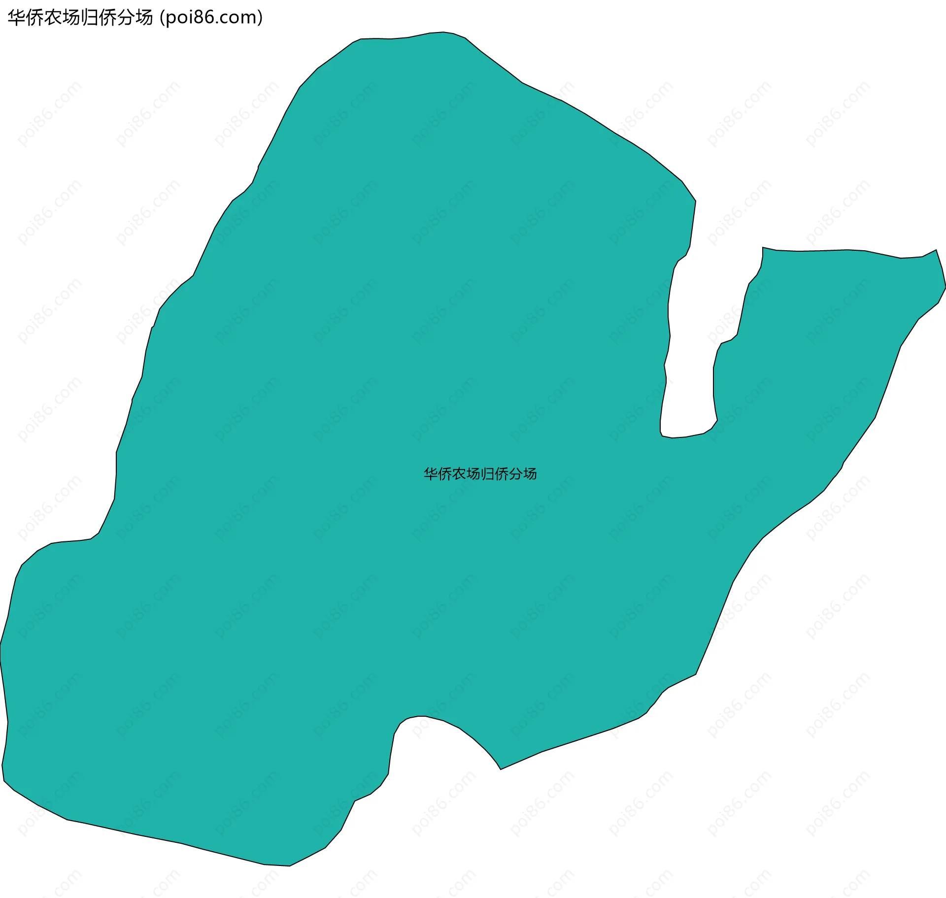 华侨农场归侨分场边界地图