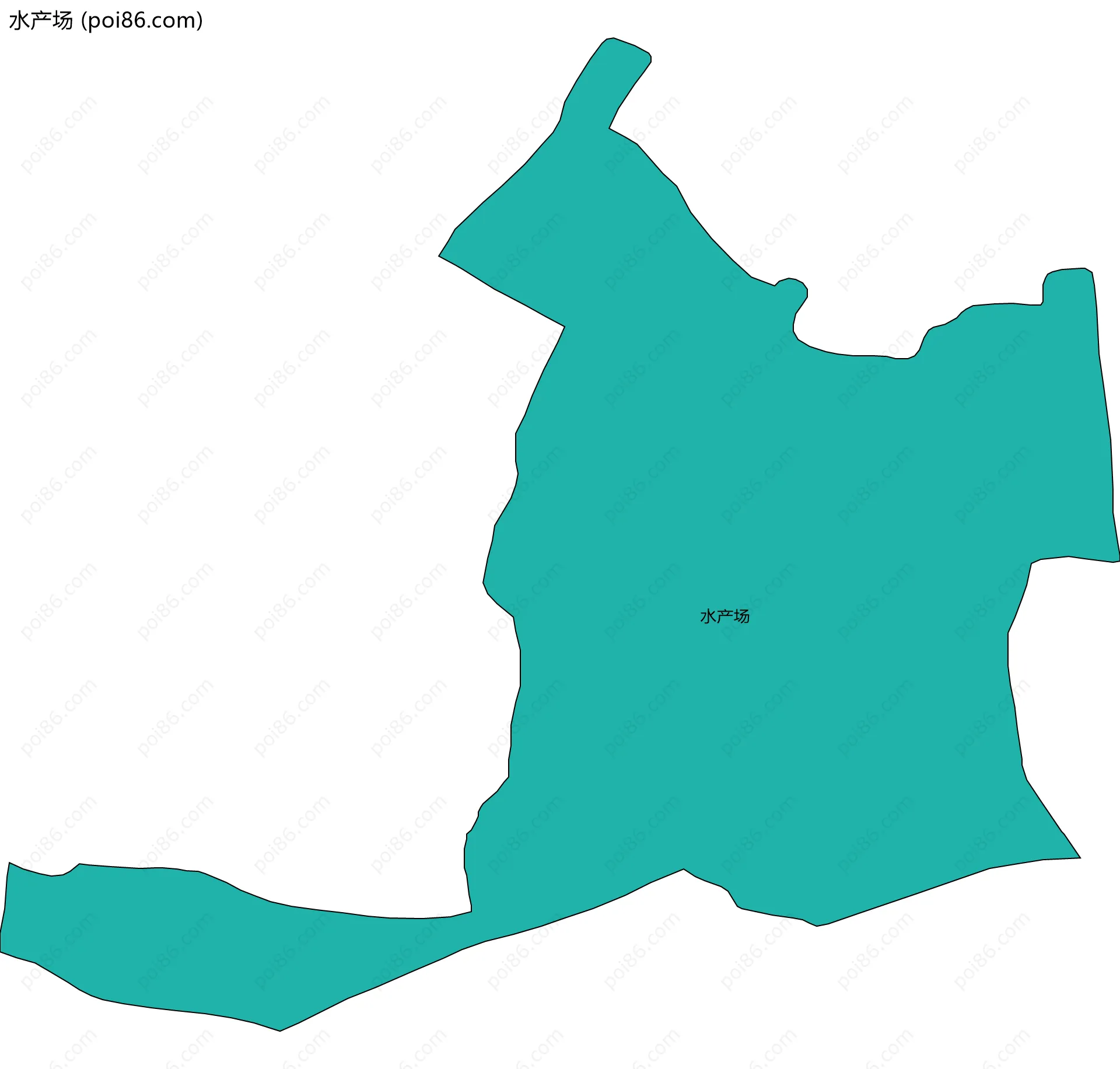 水产场边界地图