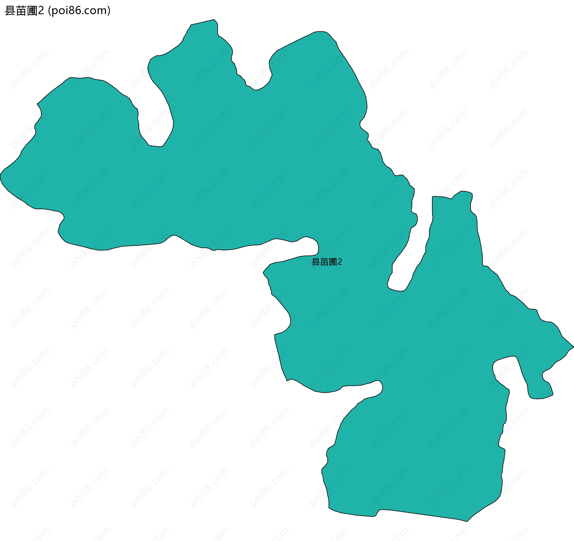 县苗圃2边界地图