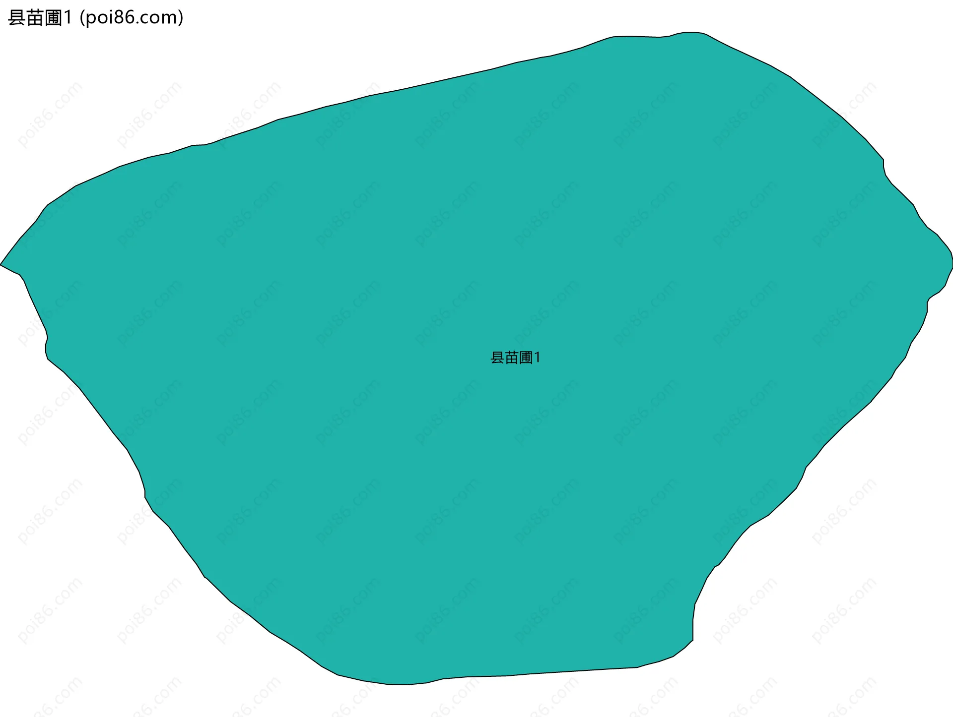 县苗圃1边界地图