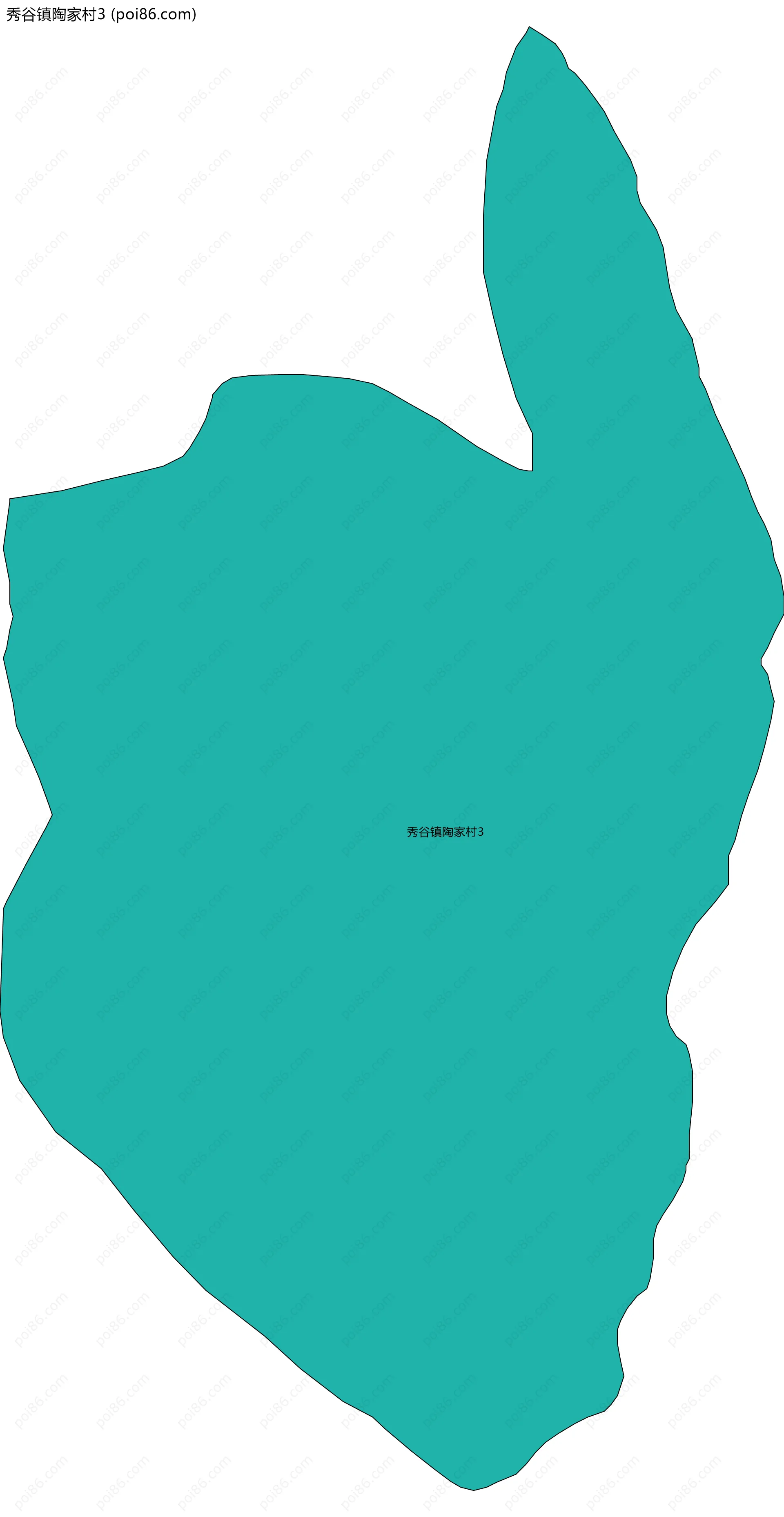 秀谷镇陶家村3边界地图