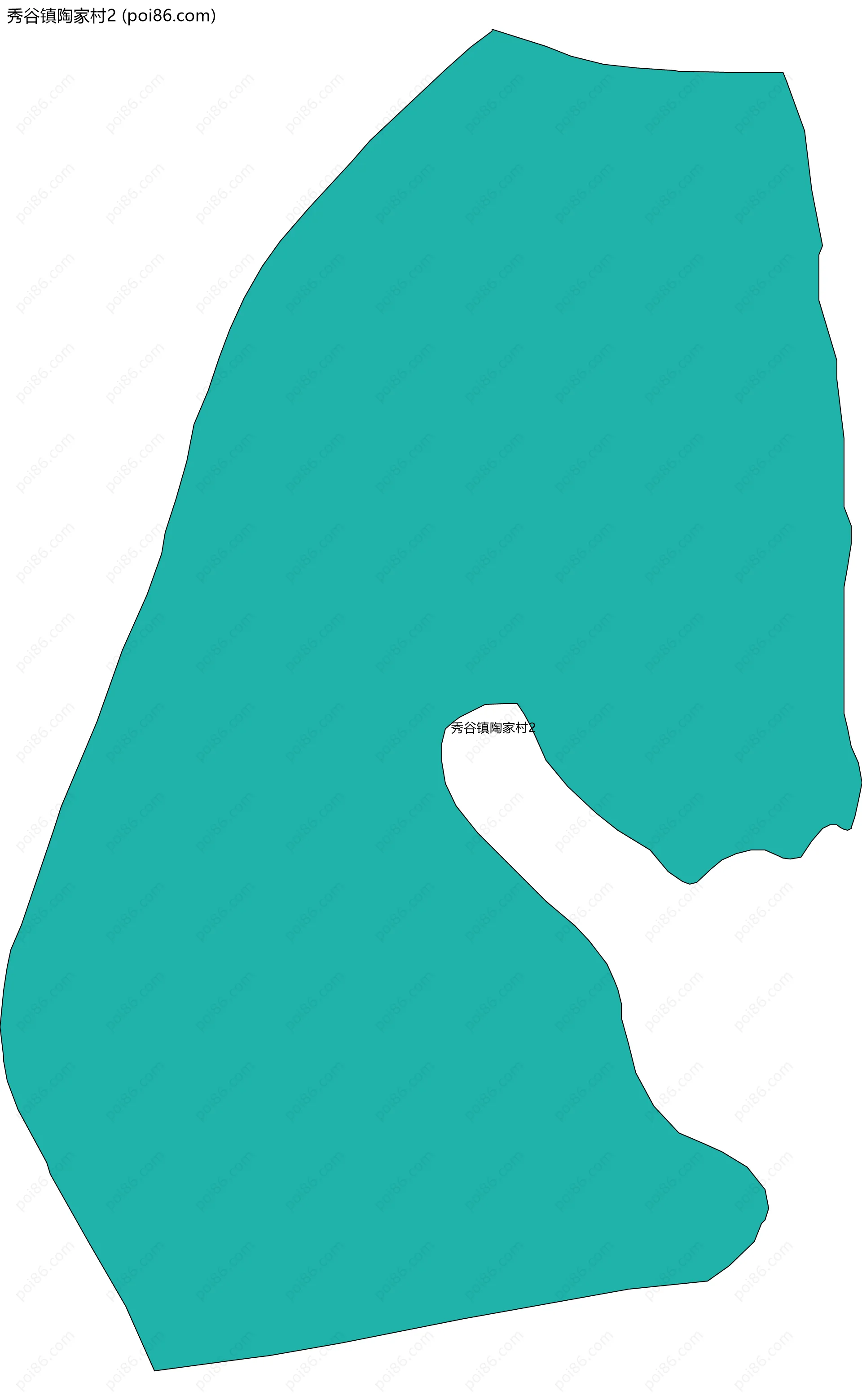 秀谷镇陶家村2边界地图