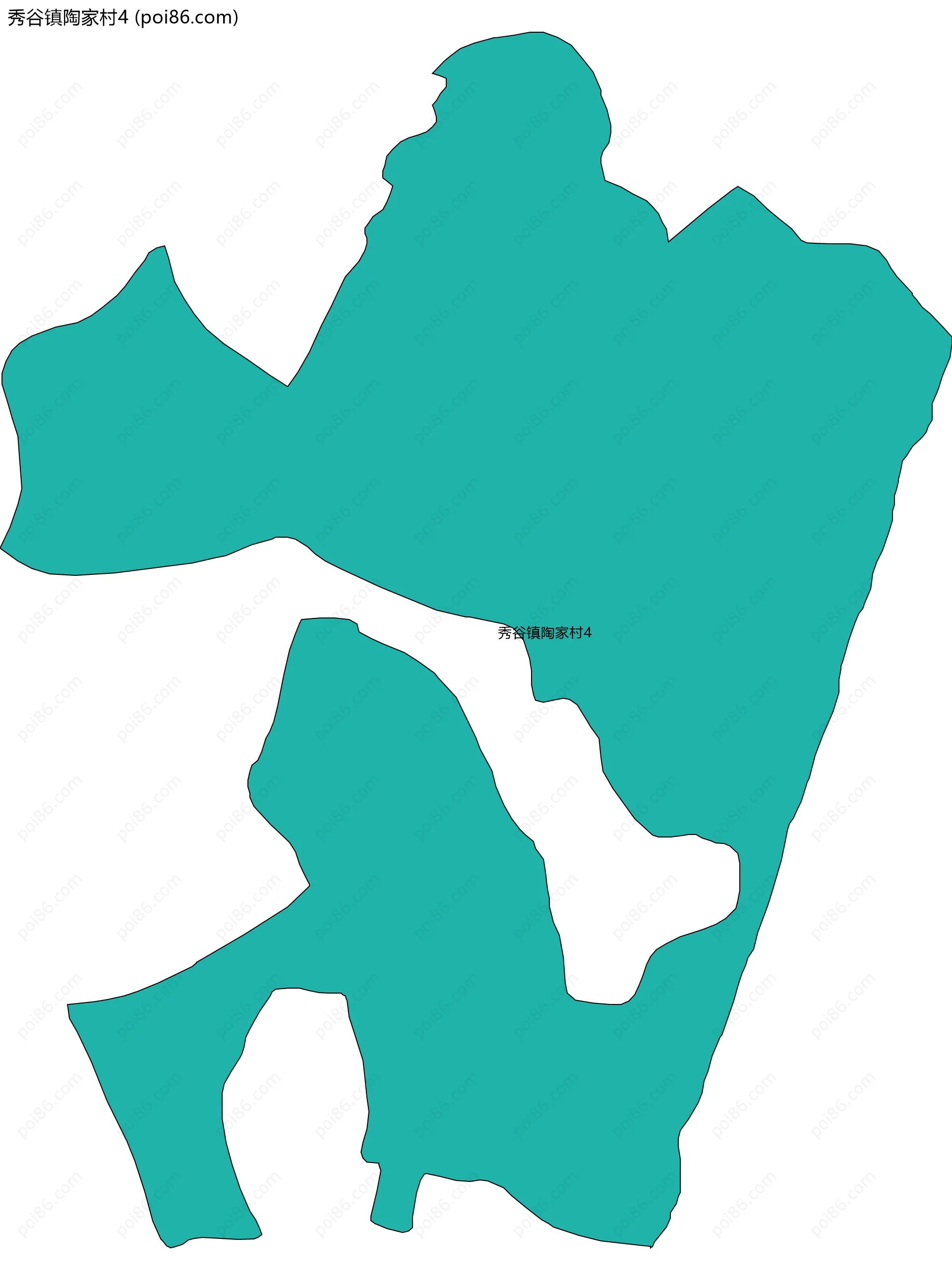 秀谷镇陶家村4边界地图