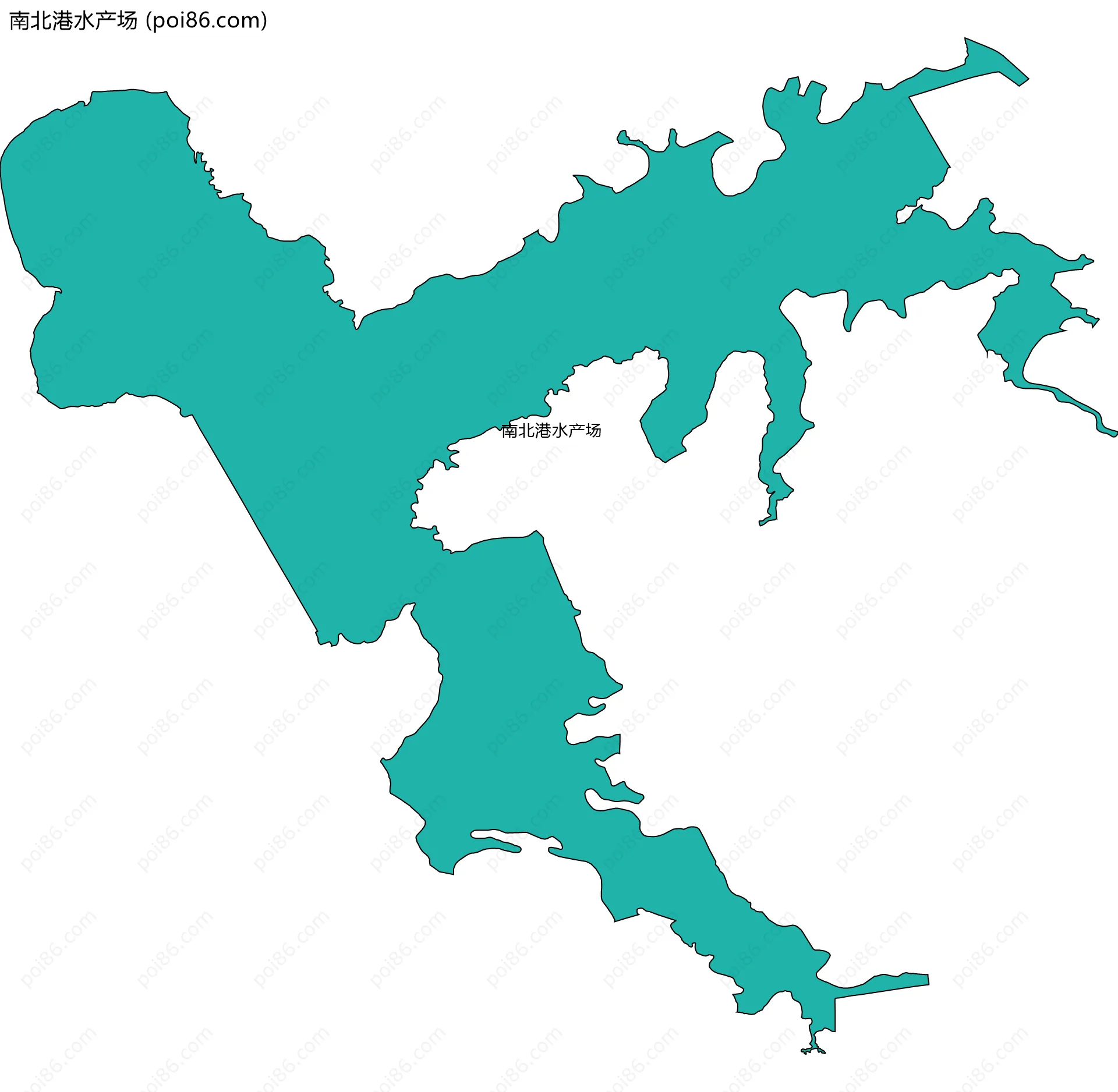 南北港水产场边界地图