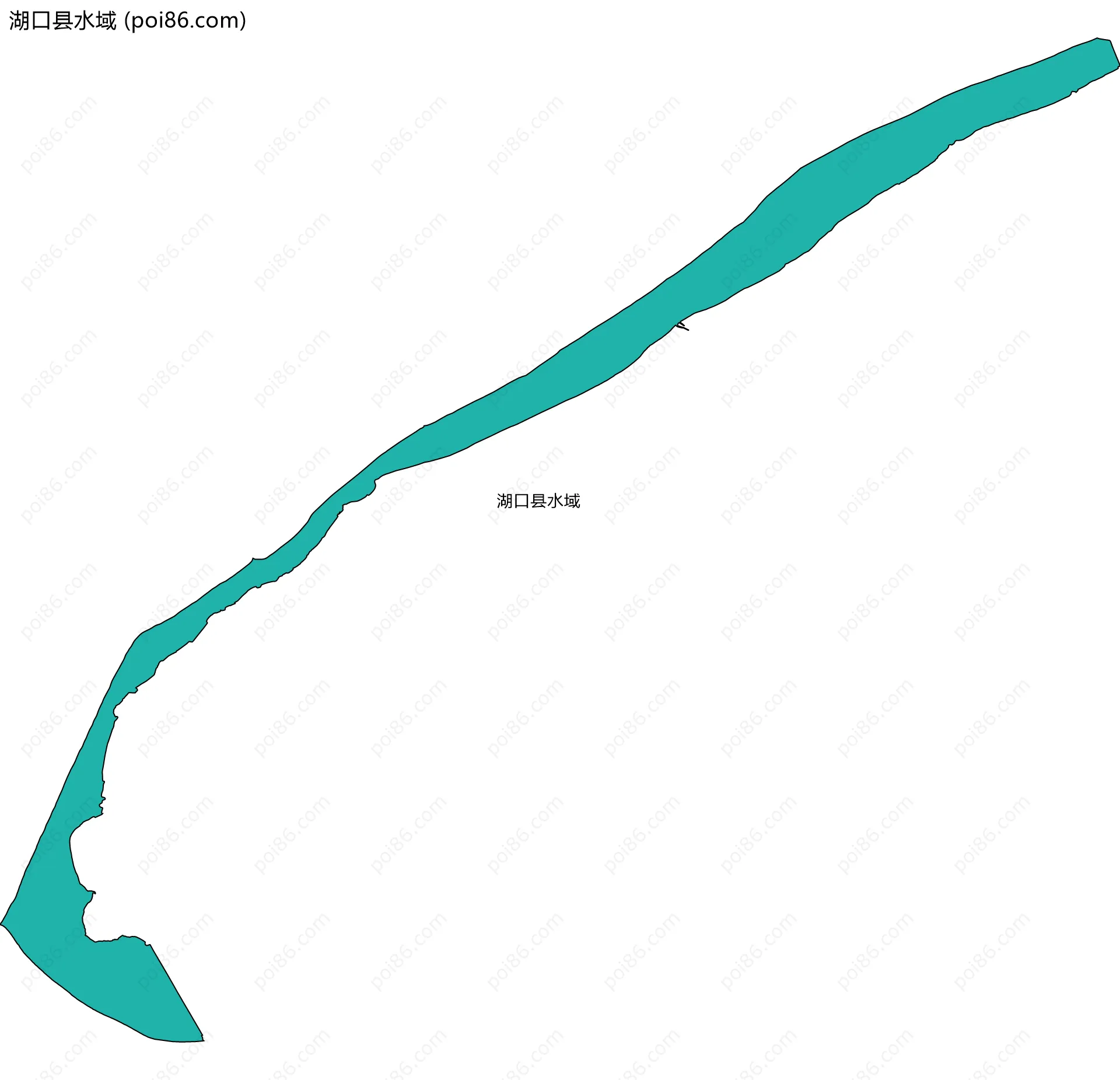湖口县水域边界地图