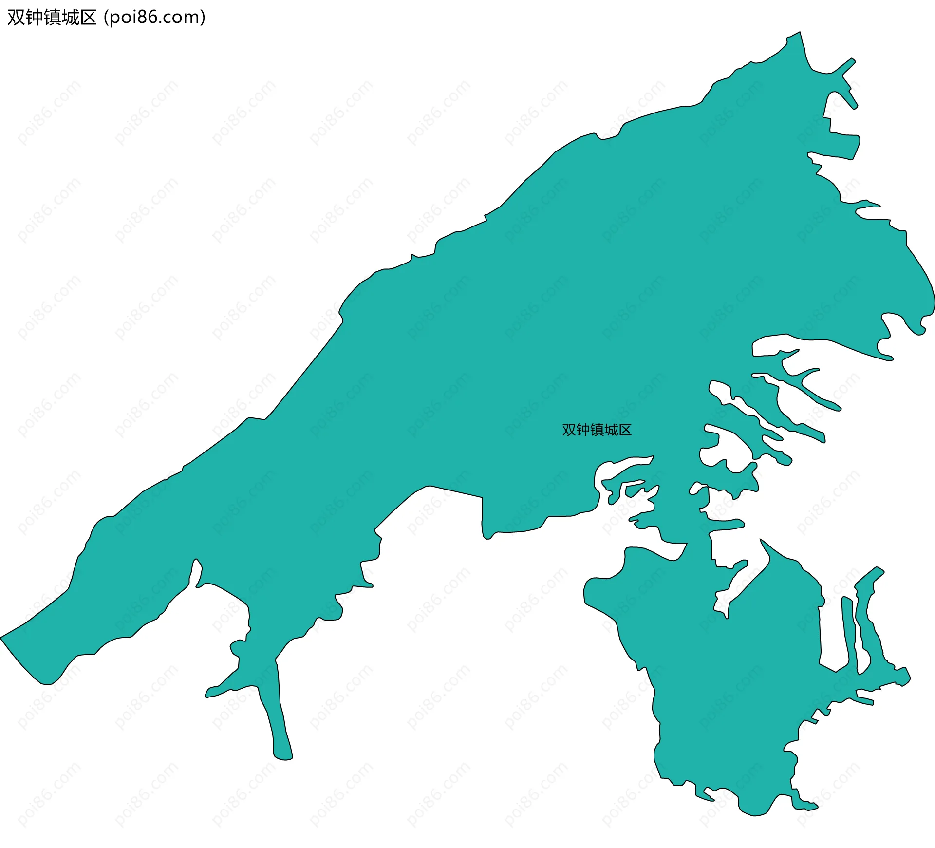 双钟镇城区边界地图