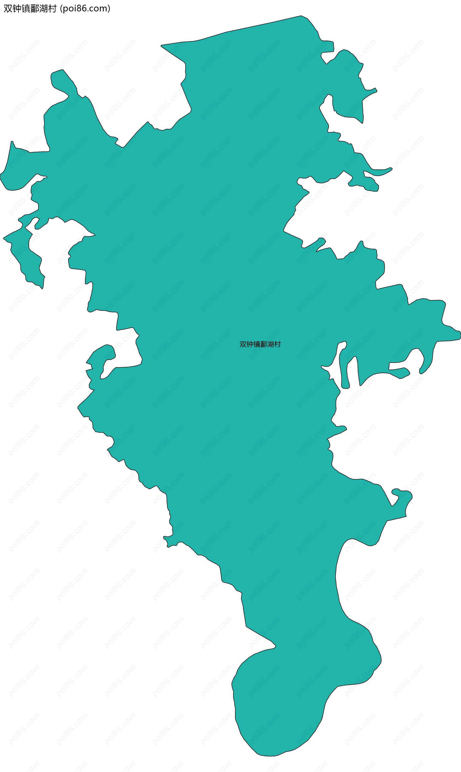 双钟镇鄱湖村边界地图