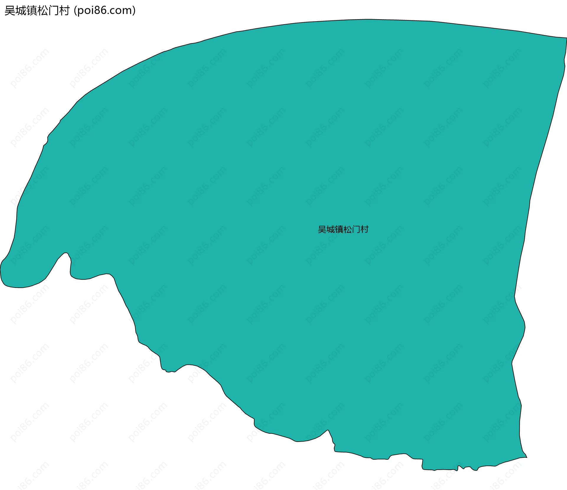 吴城镇松门村边界地图