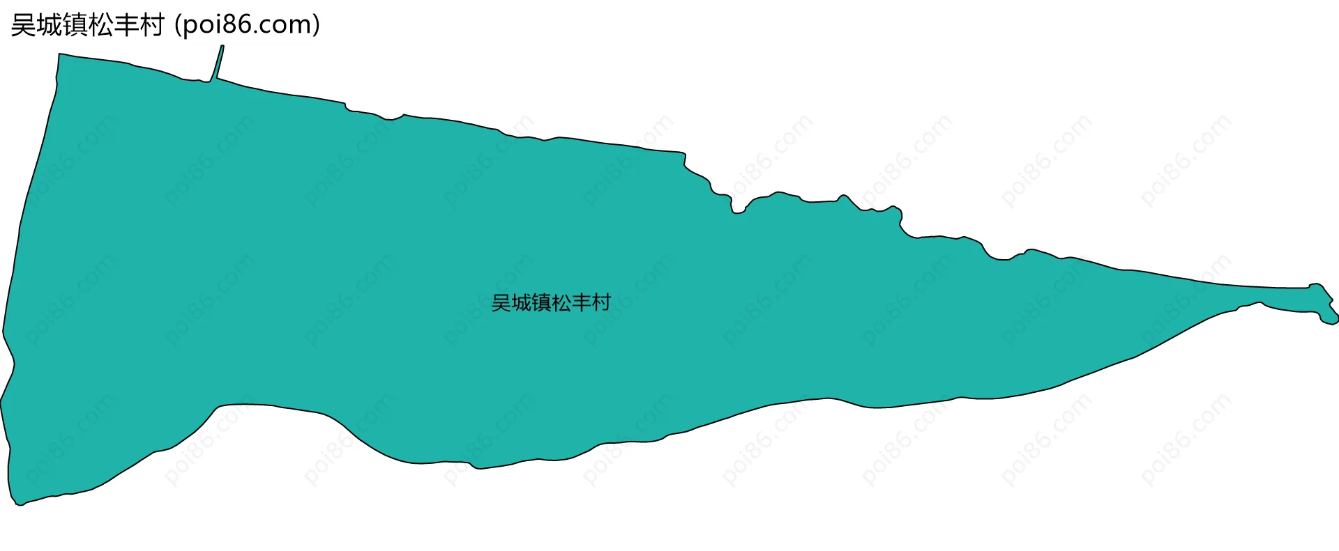 吴城镇松丰村边界地图