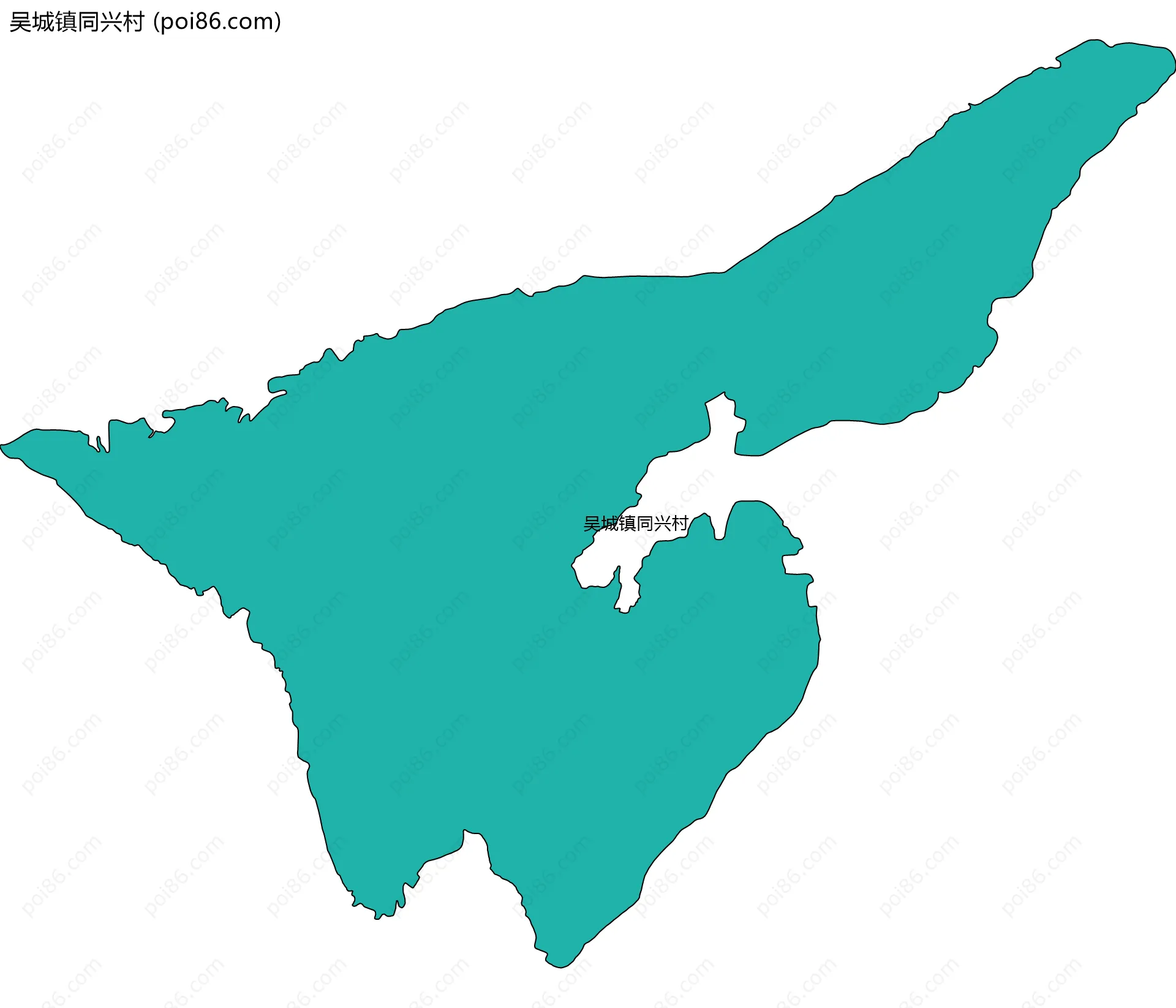 吴城镇同兴村边界地图