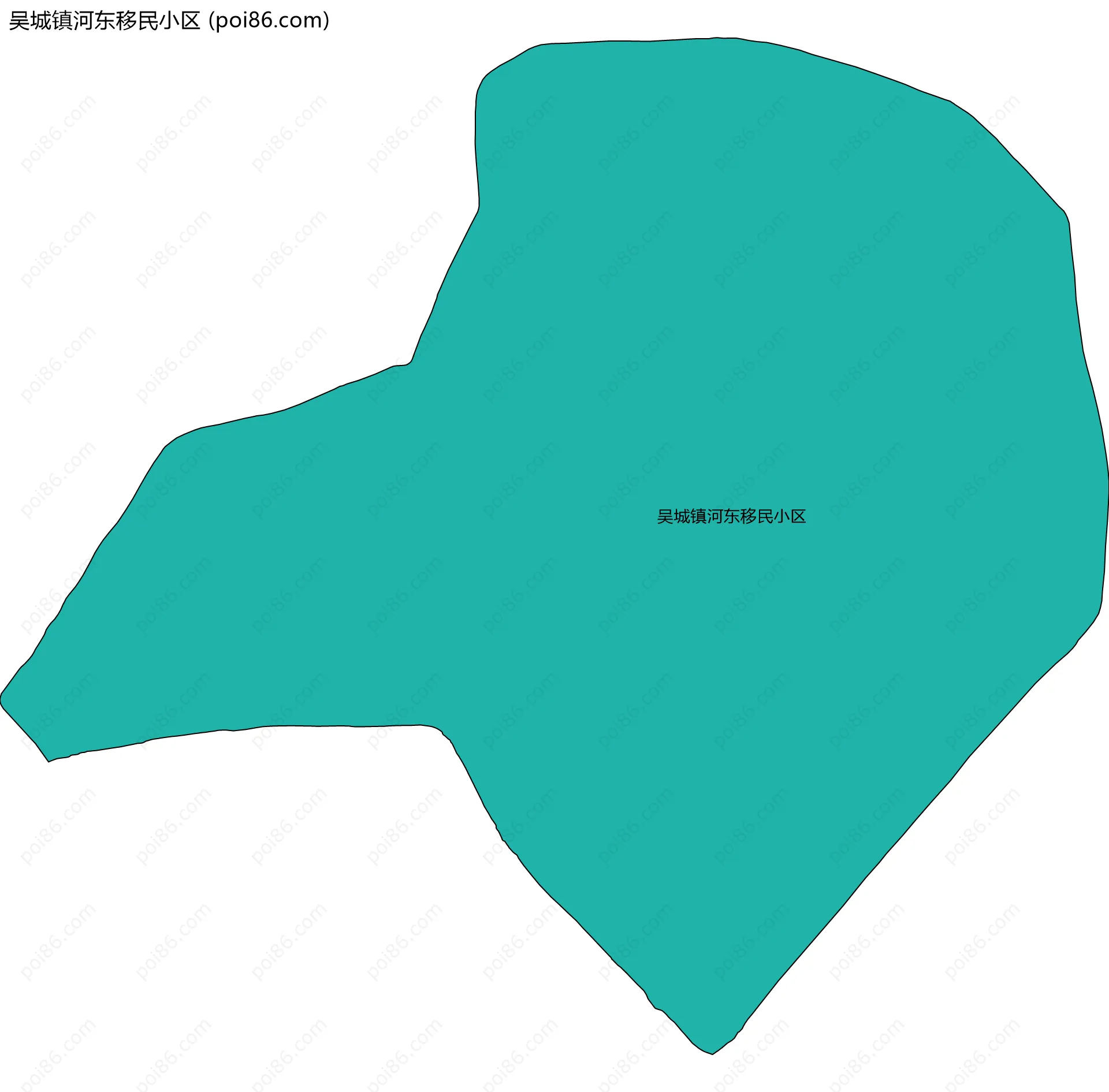 吴城镇河东移民小区边界地图