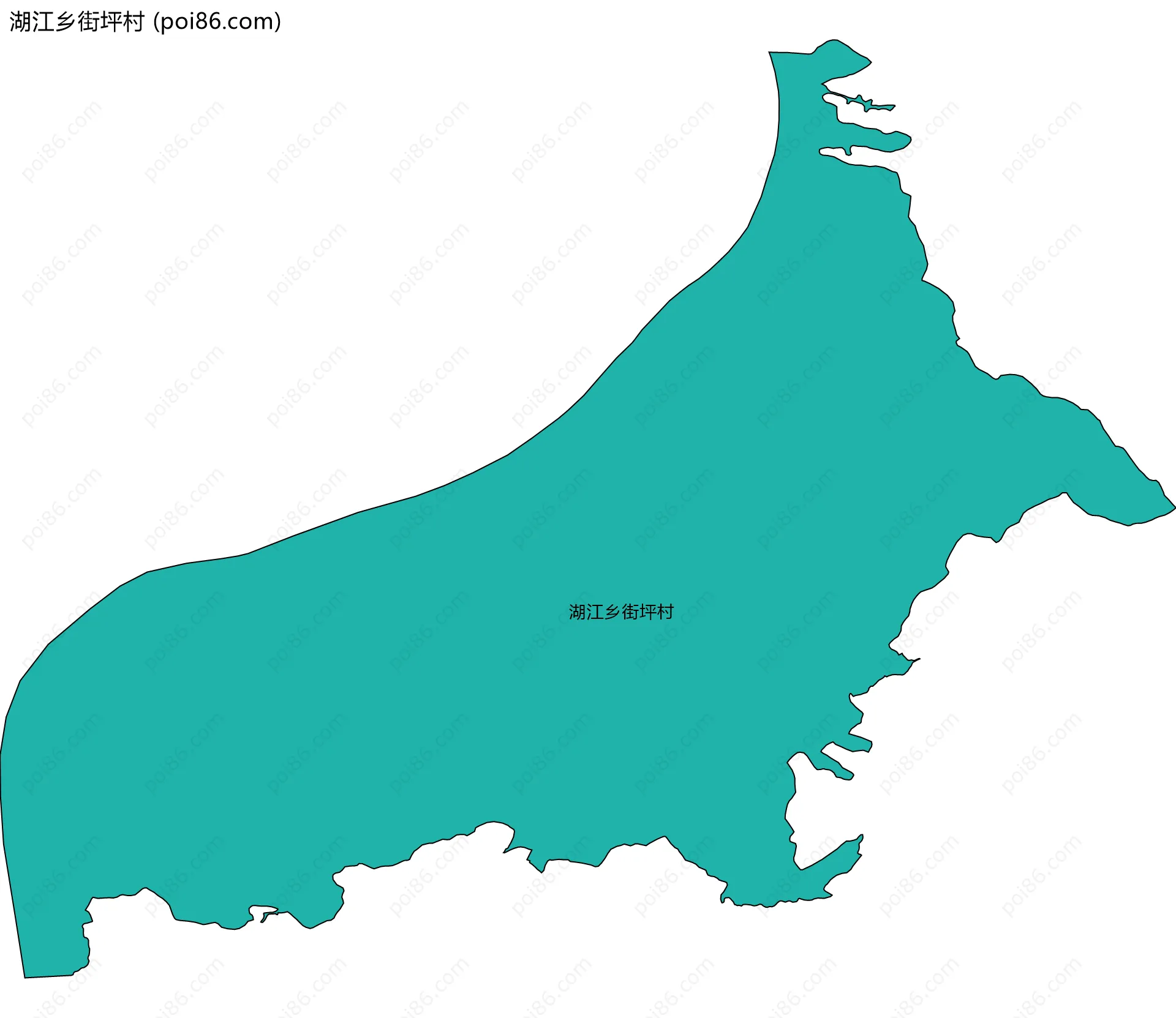 湖江乡街坪村边界地图