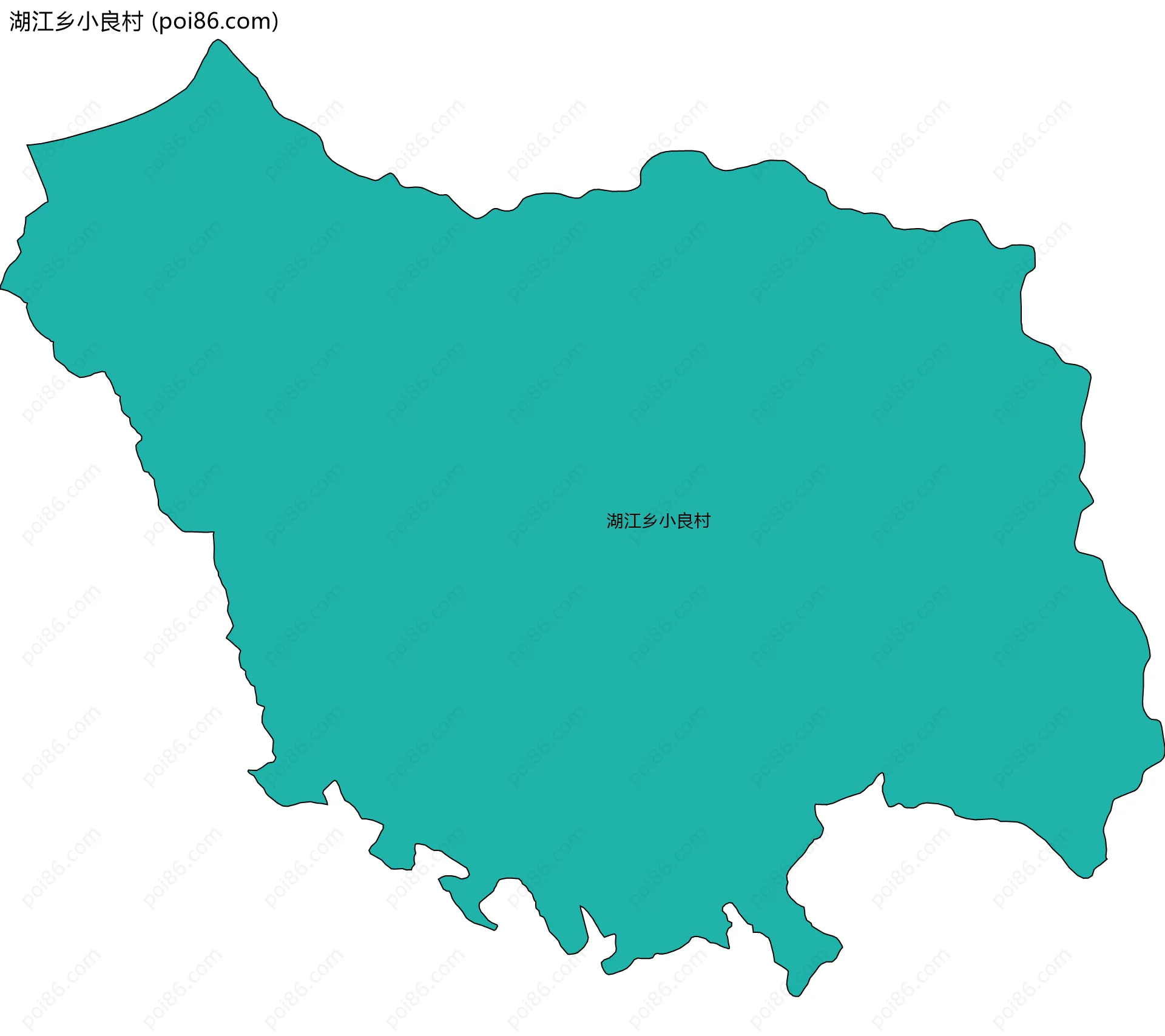 湖江乡小良村边界地图