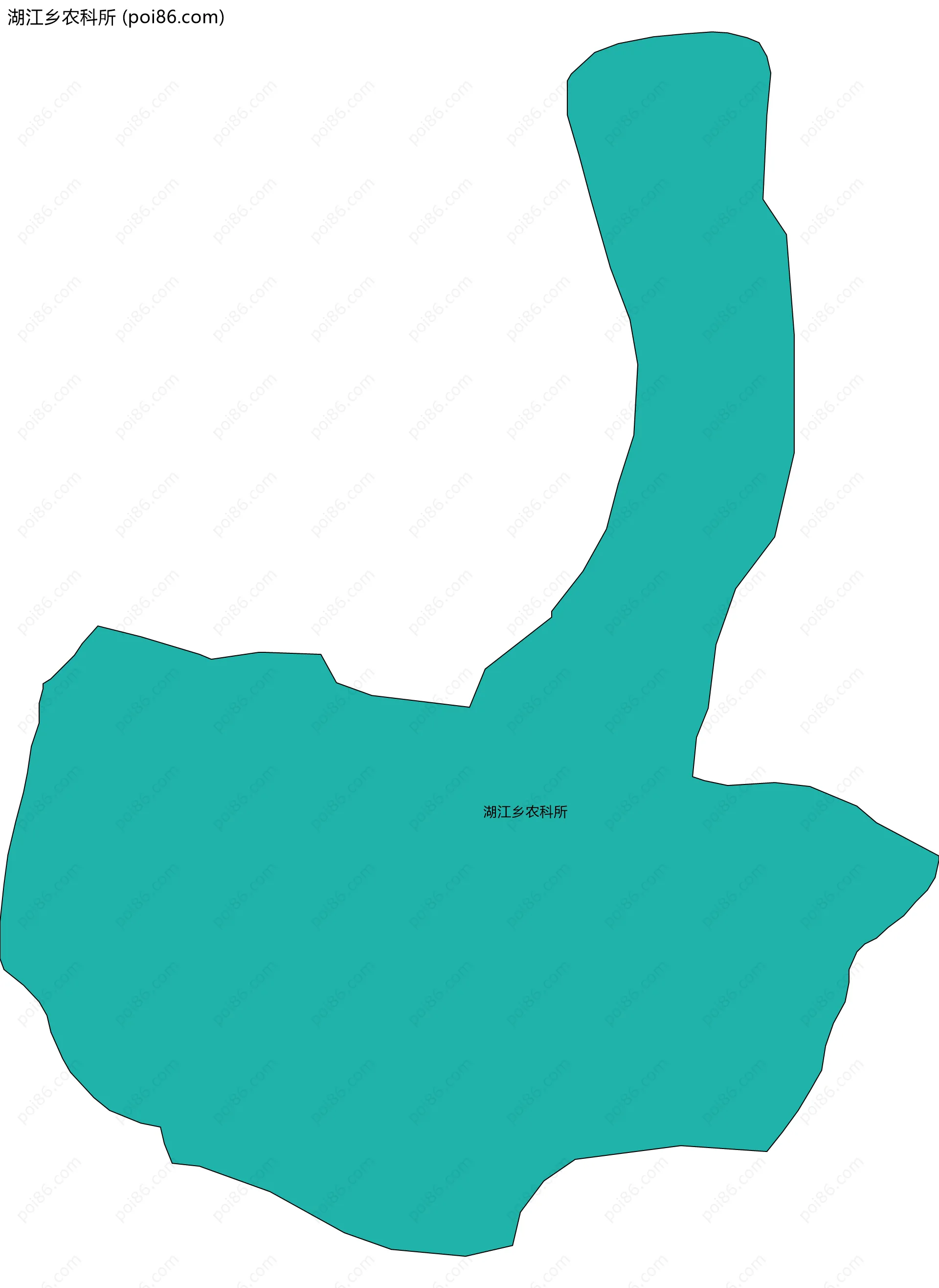 湖江乡农科所边界地图