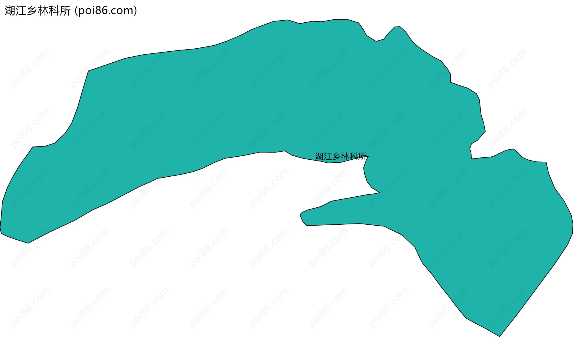 湖江乡林科所边界地图