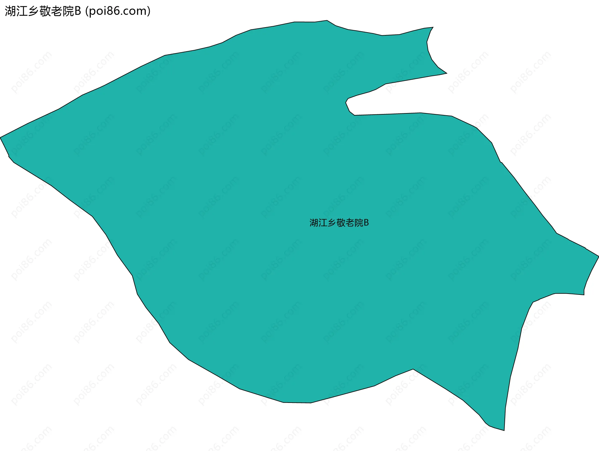 湖江乡敬老院B边界地图