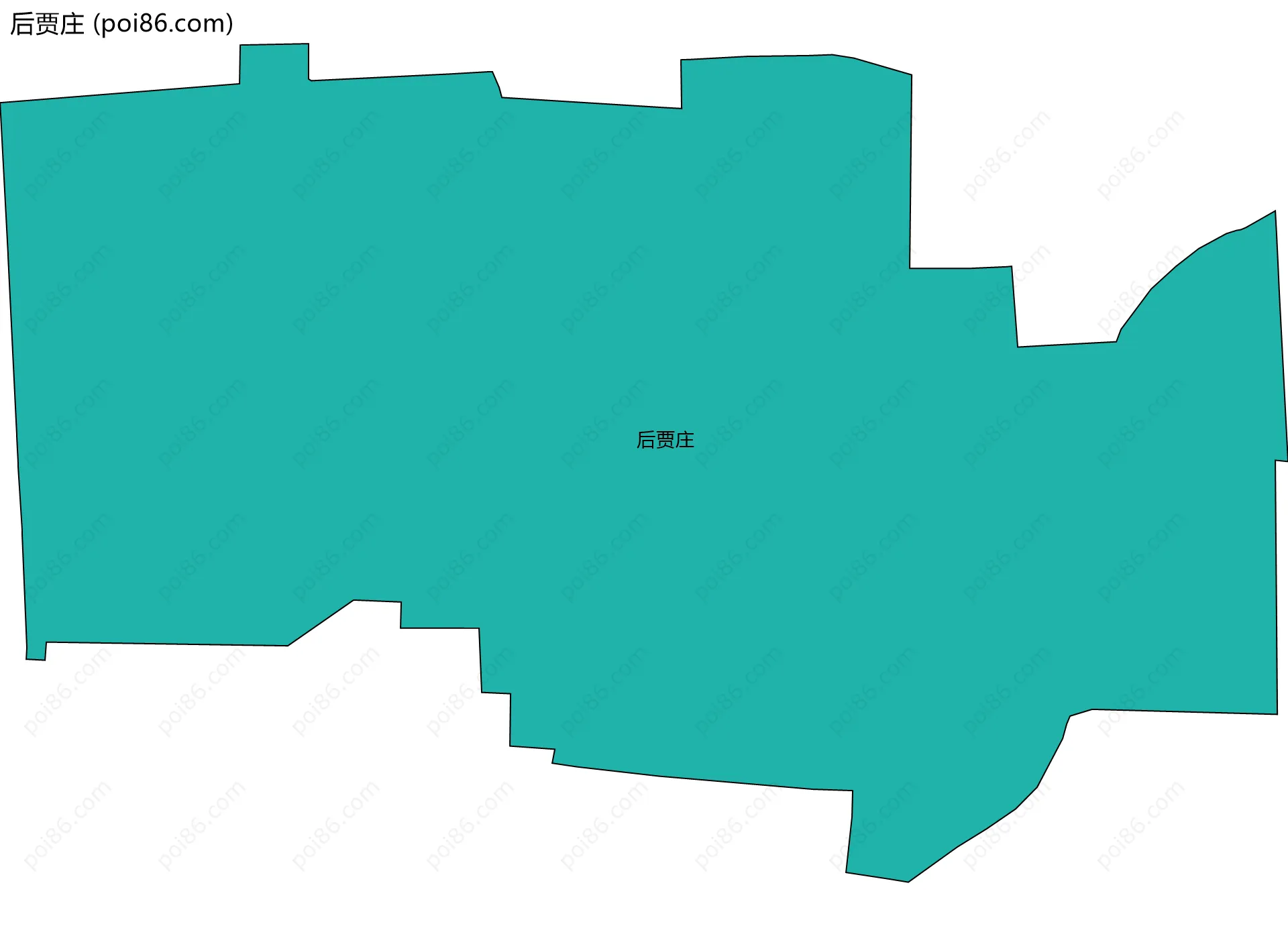 后贾庄边界地图