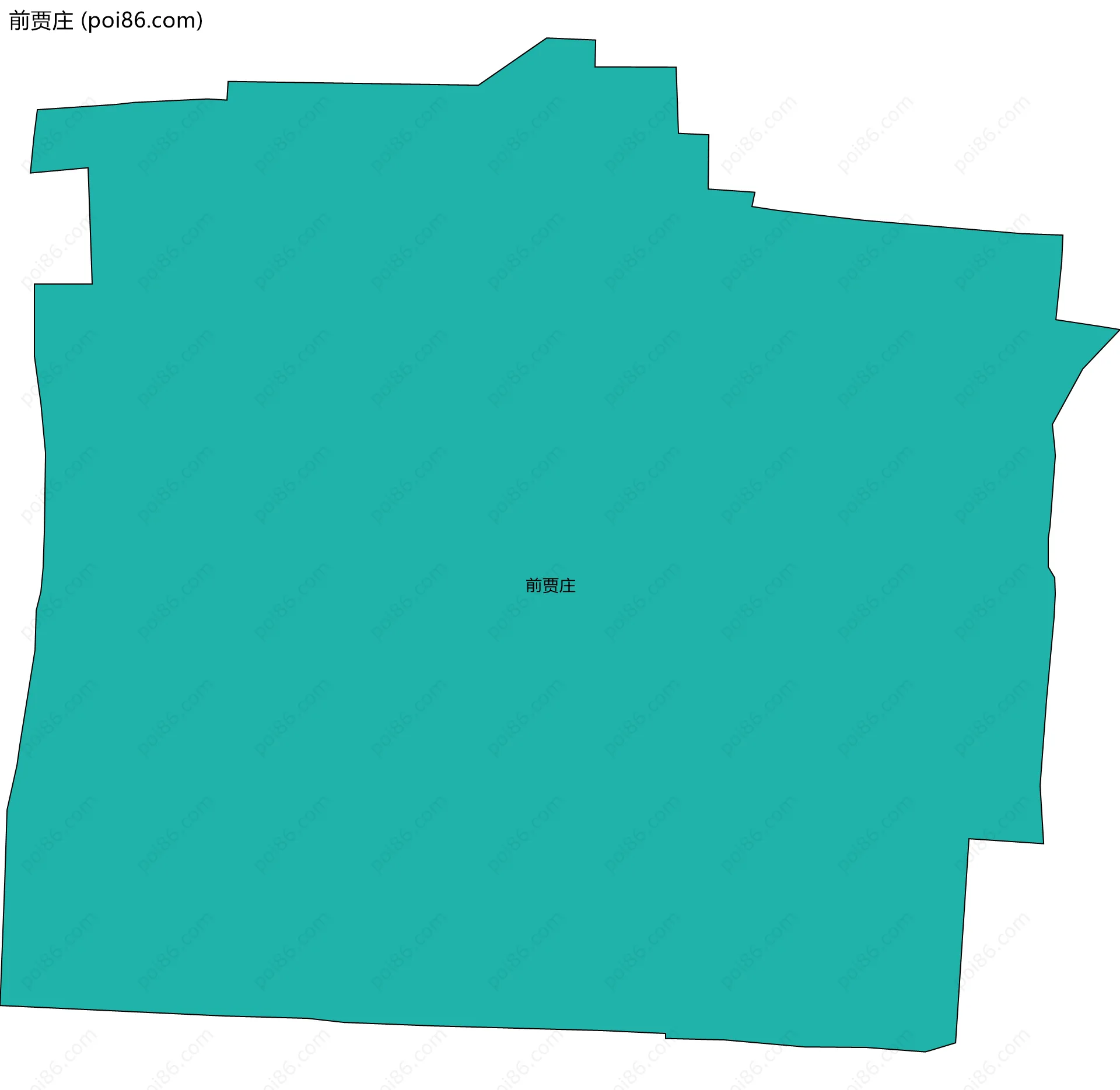 前贾庄边界地图