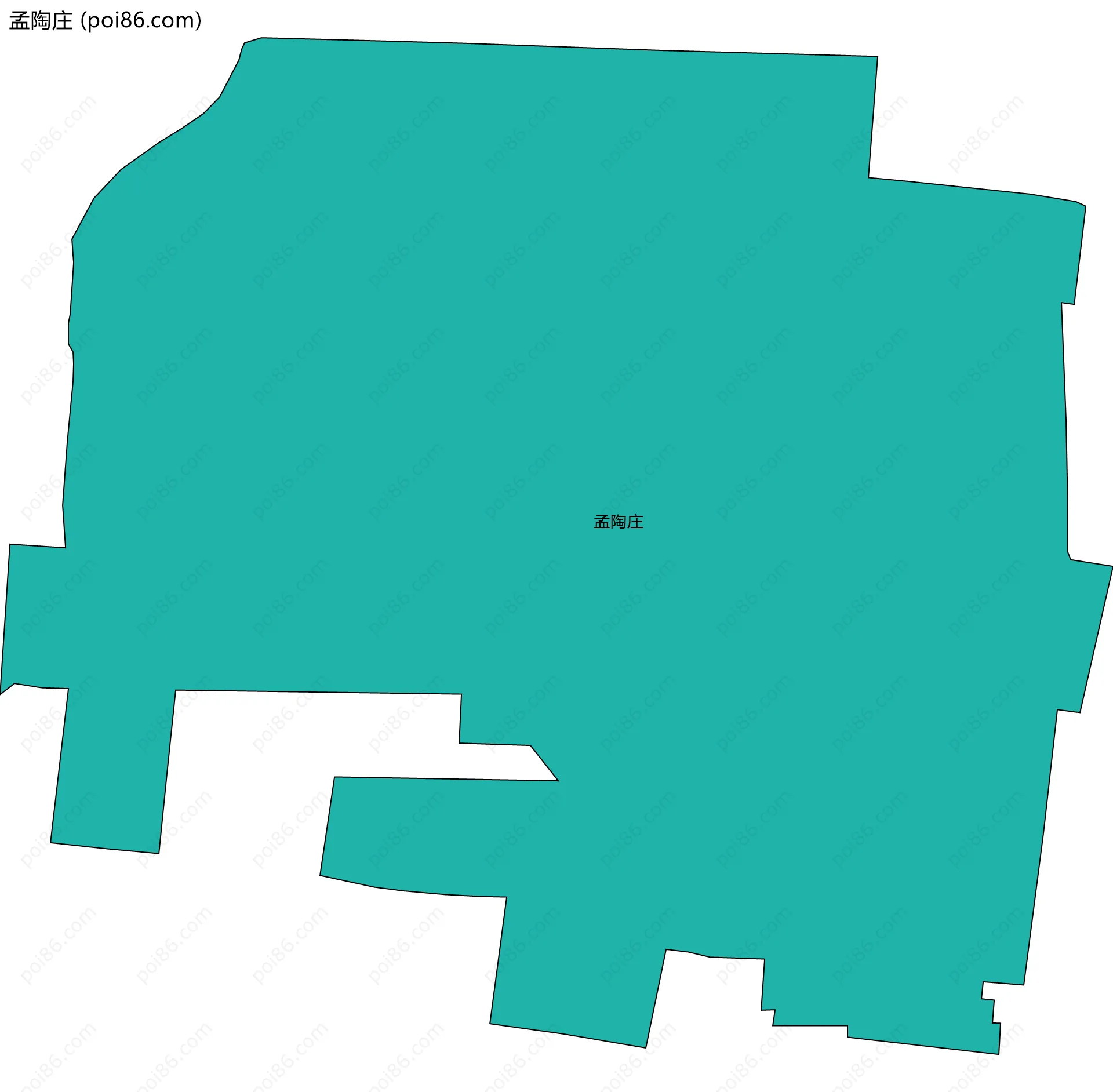 孟陶庄边界地图