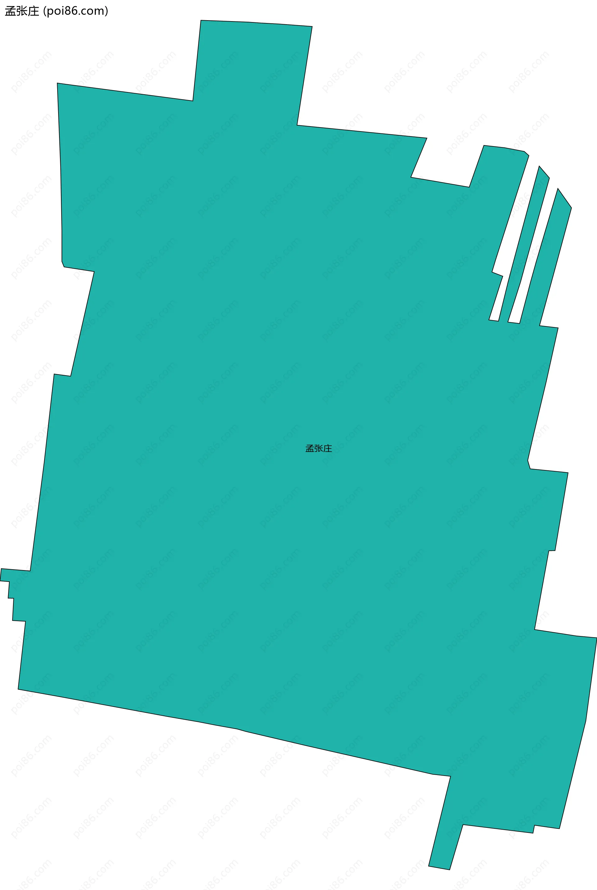 孟张庄边界地图