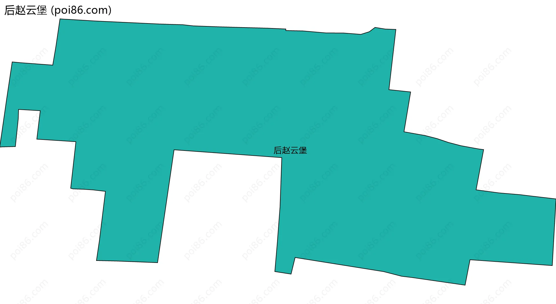 后赵云堡边界地图