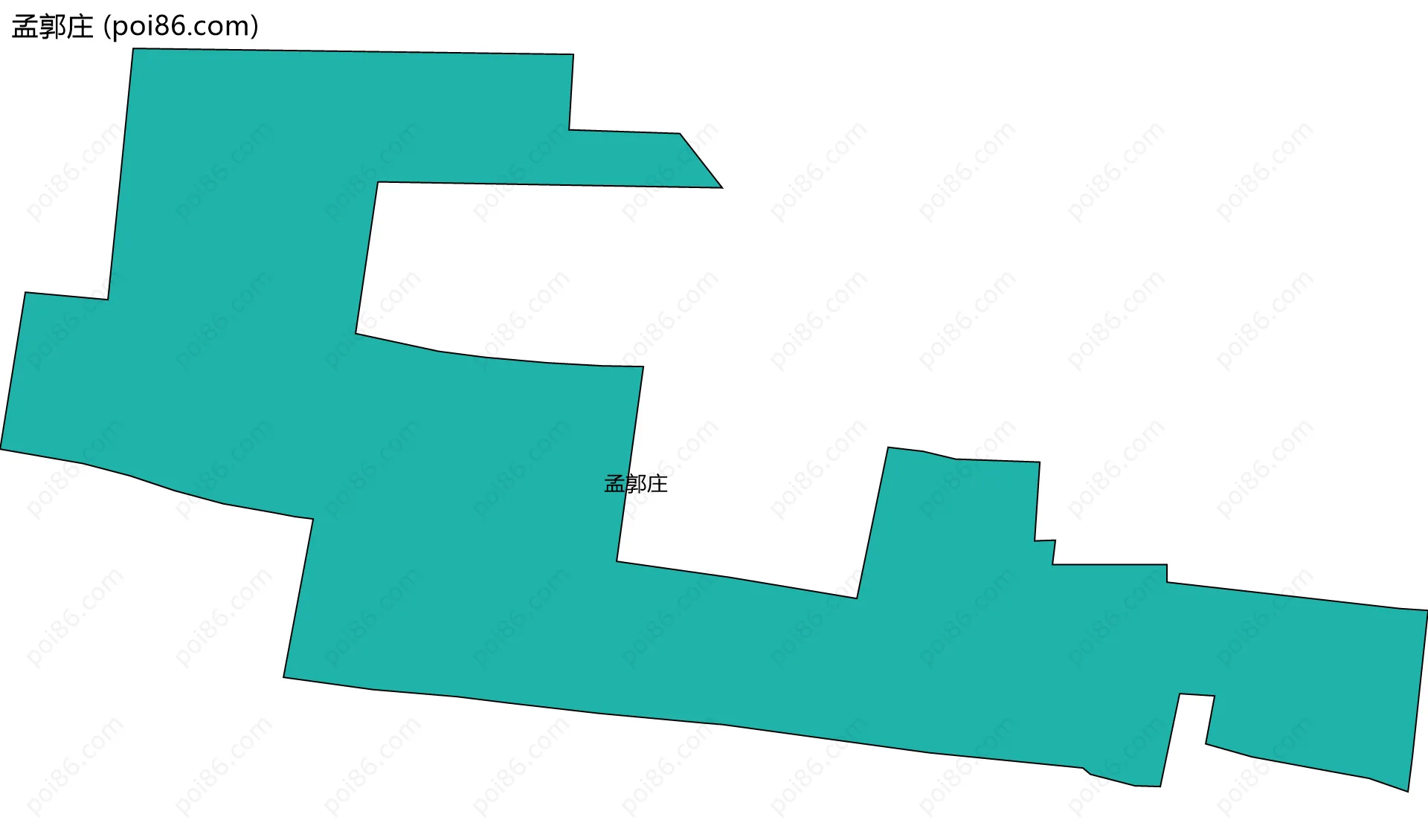 孟郭庄边界地图