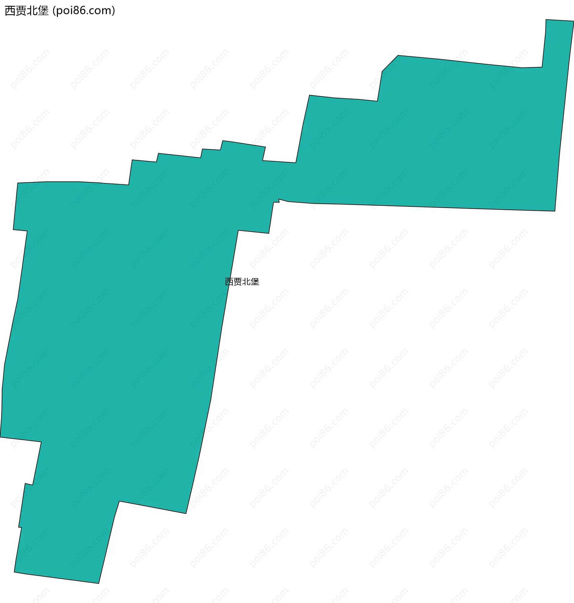 西贾北堡边界地图