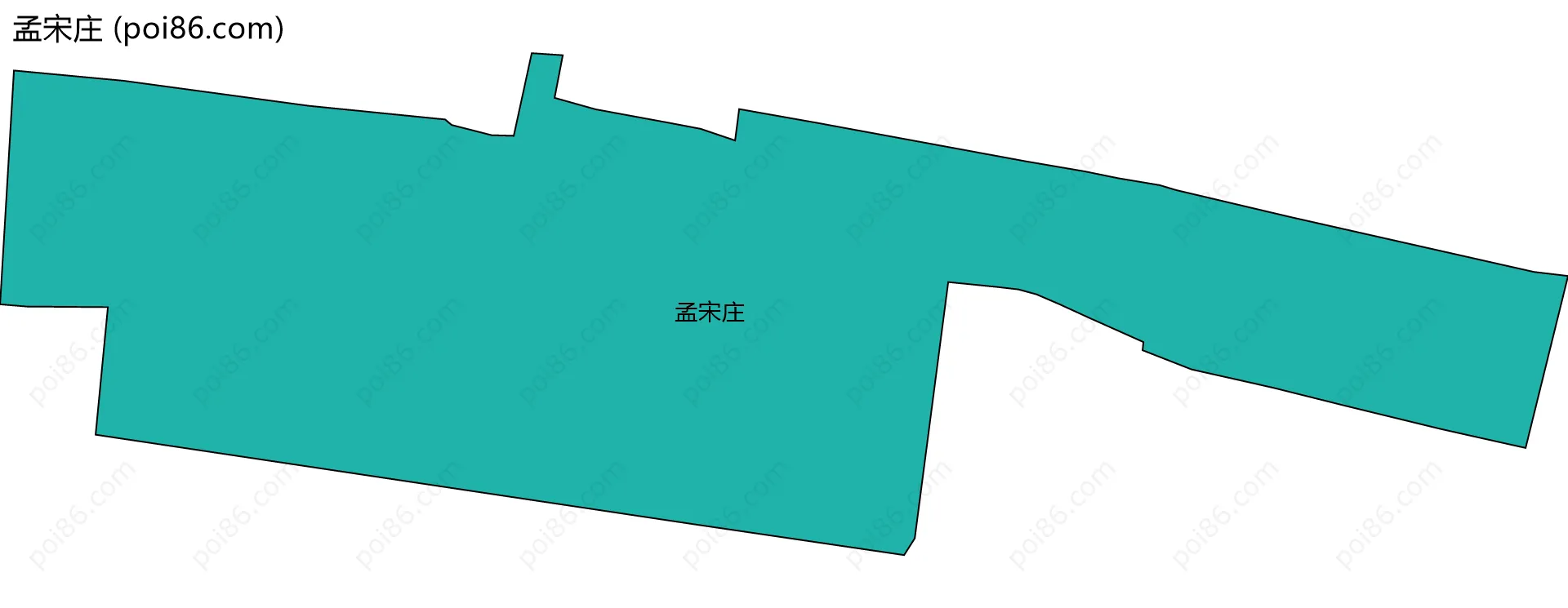 孟宋庄边界地图