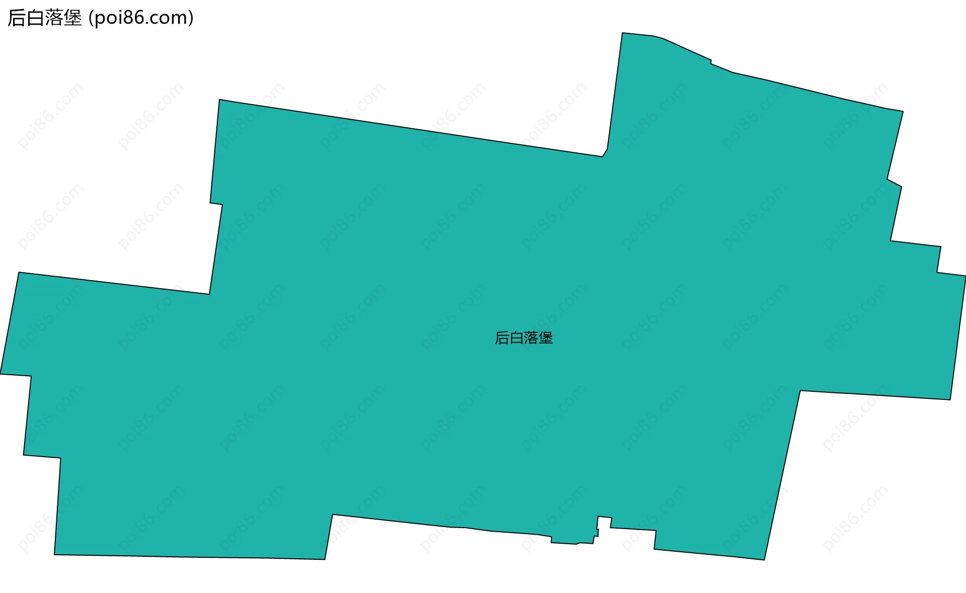 后白落堡边界地图