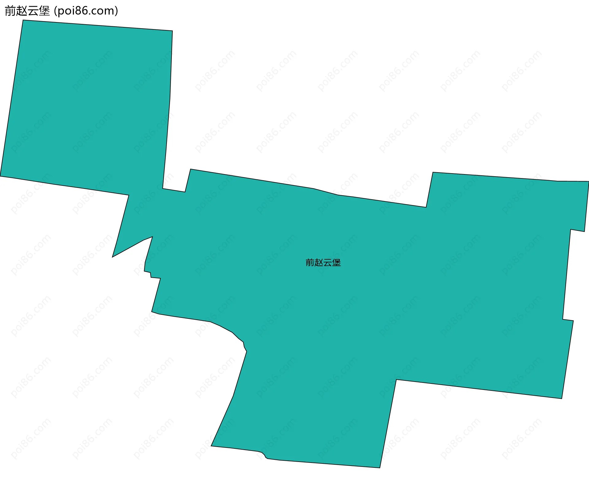 前赵云堡边界地图