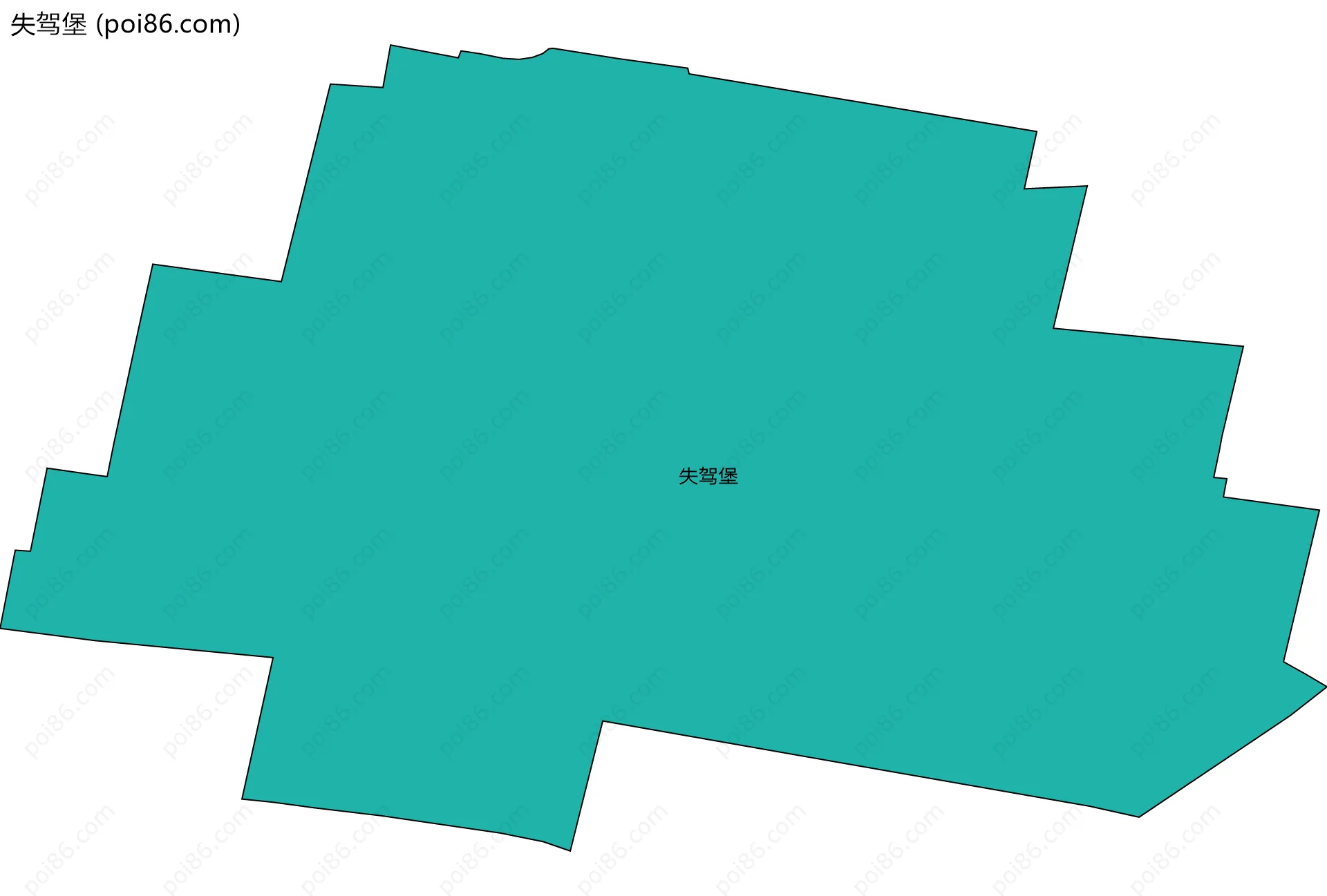 失驾堡边界地图