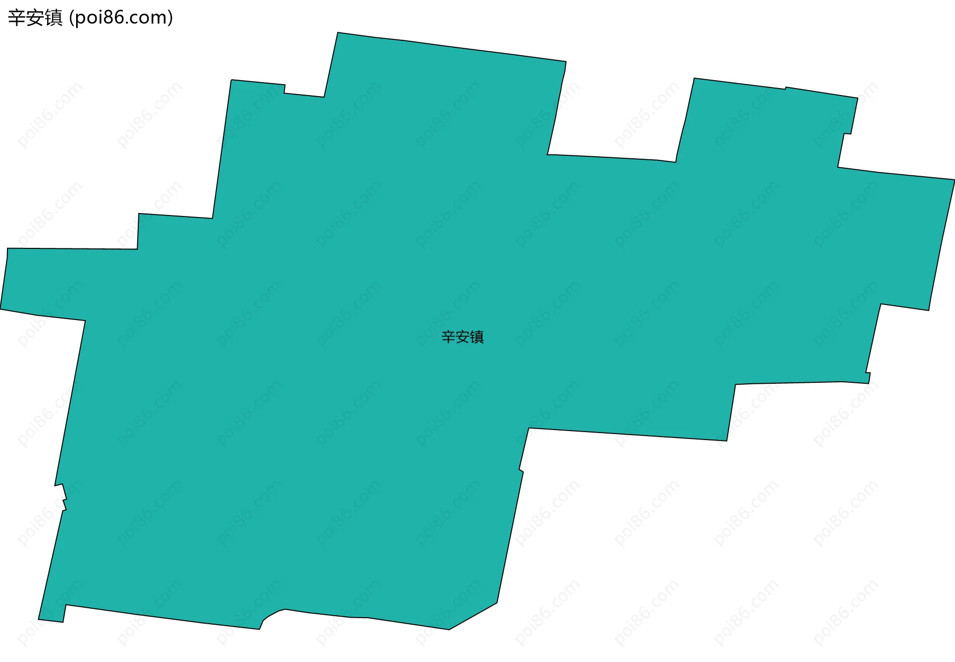 辛安镇边界地图