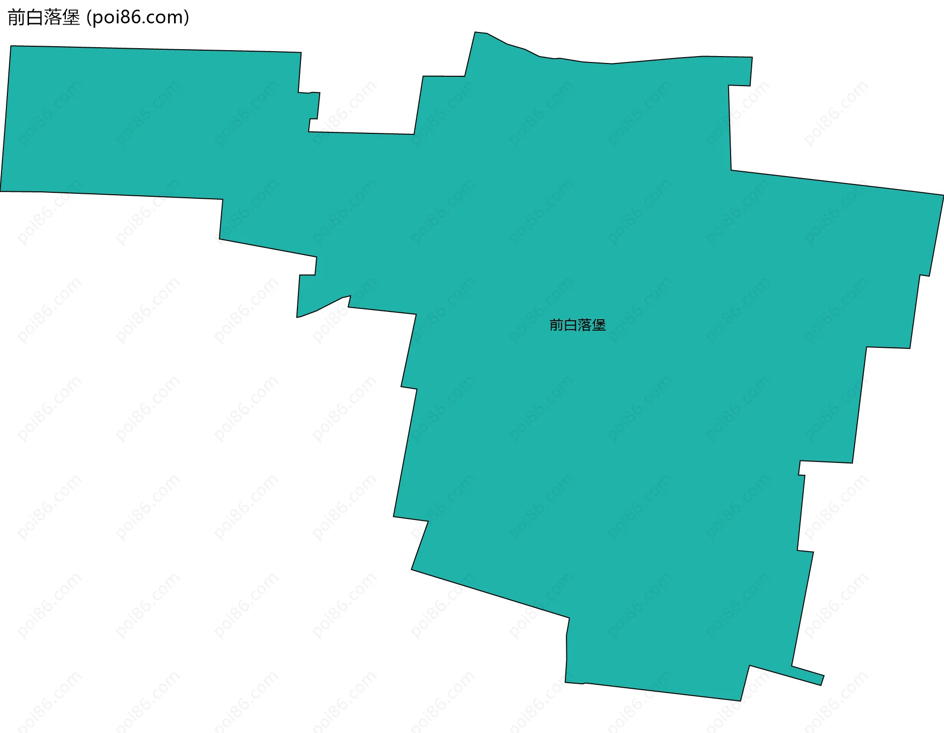 前白落堡边界地图