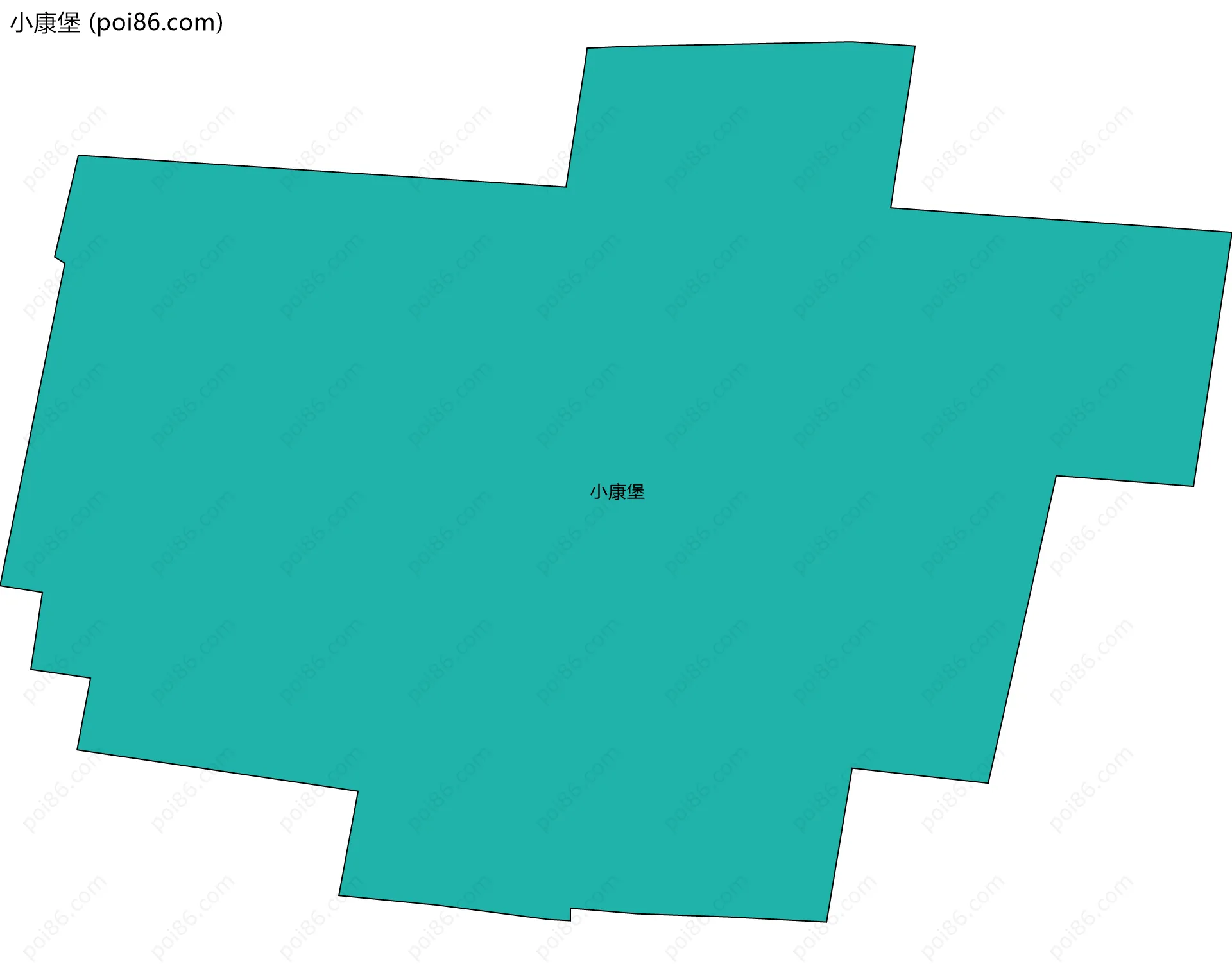 小康堡边界地图