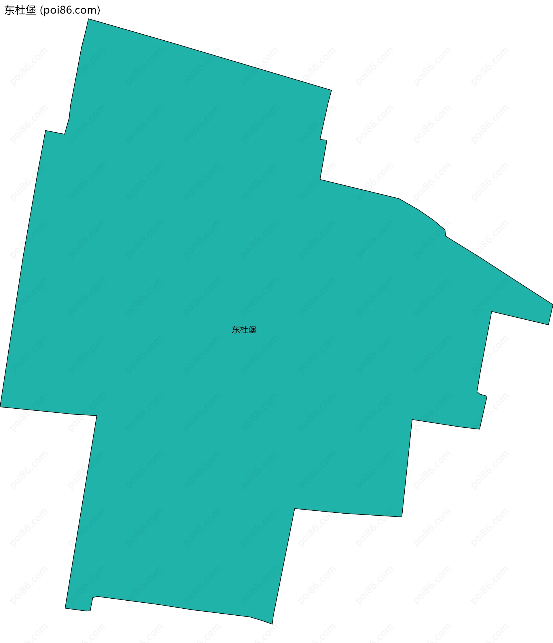 东杜堡边界地图