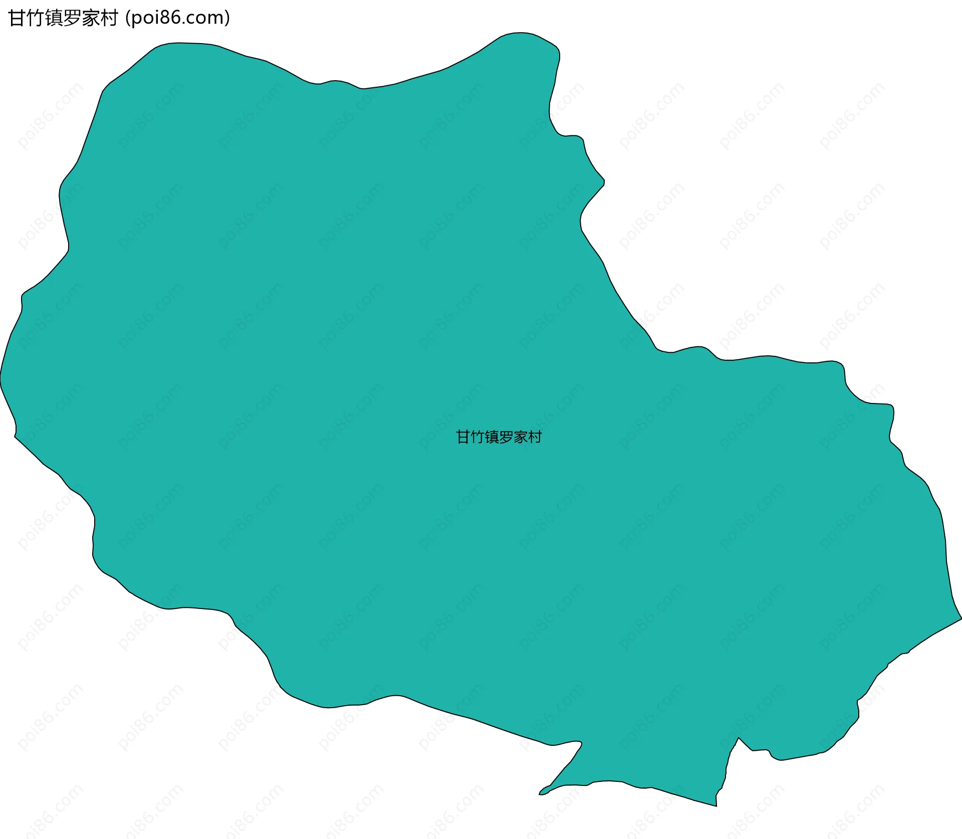 甘竹镇罗家村边界地图