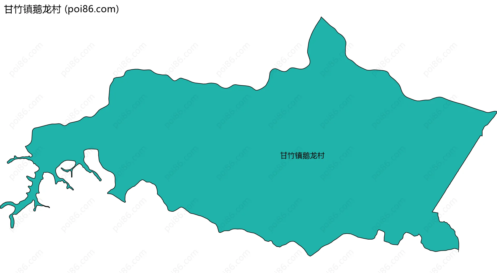 甘竹镇鹅龙村边界地图