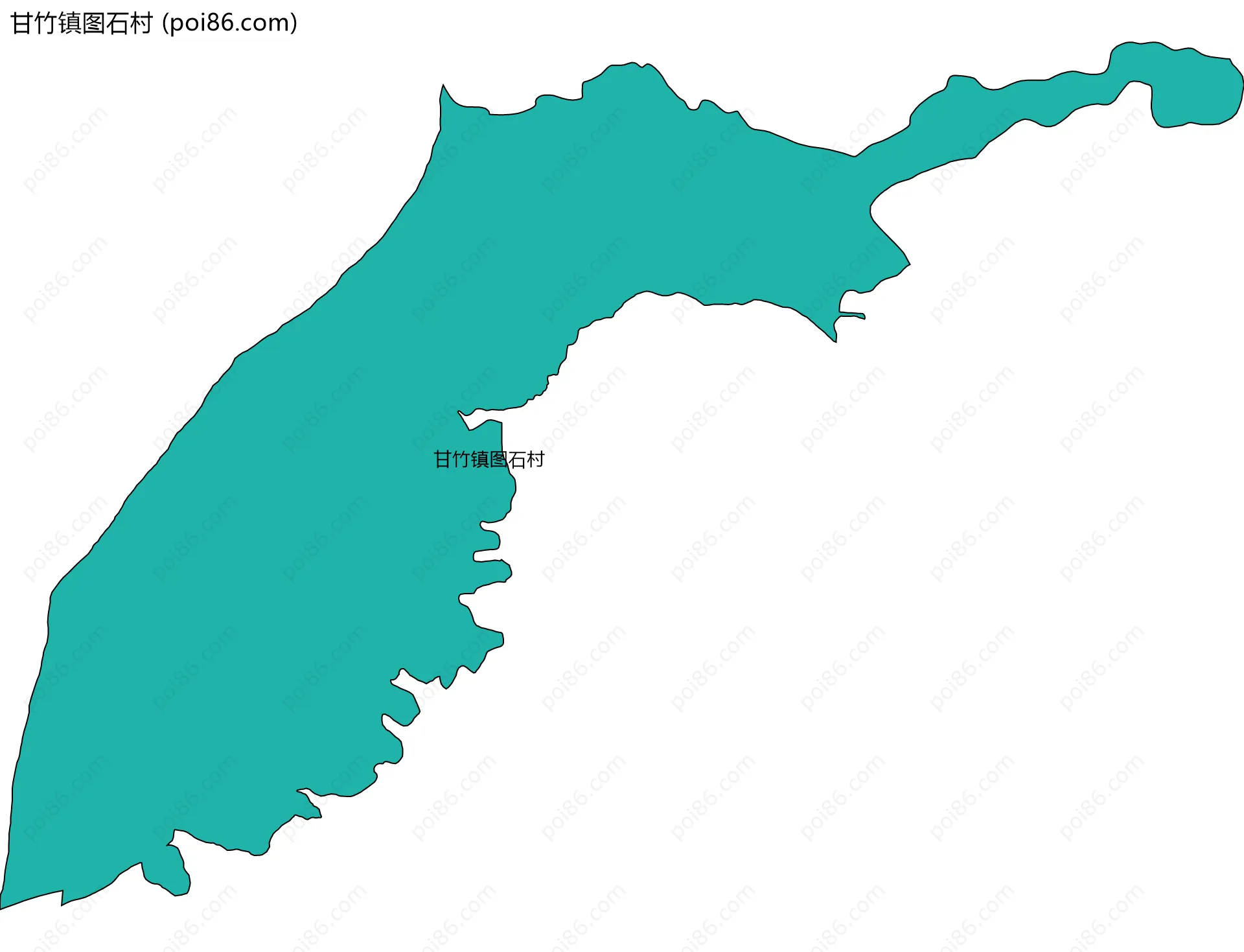 甘竹镇图石村边界地图