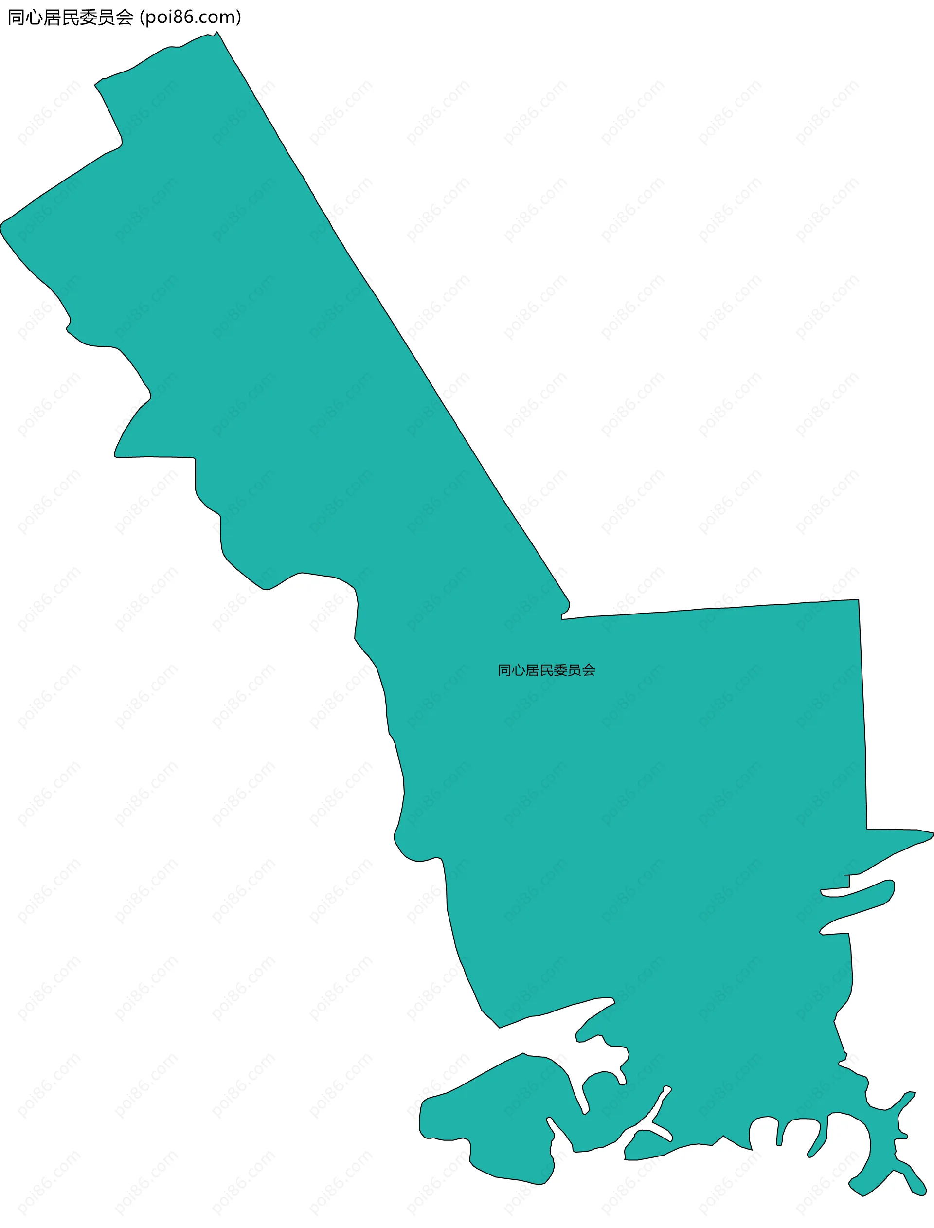 同心居民委员会边界地图