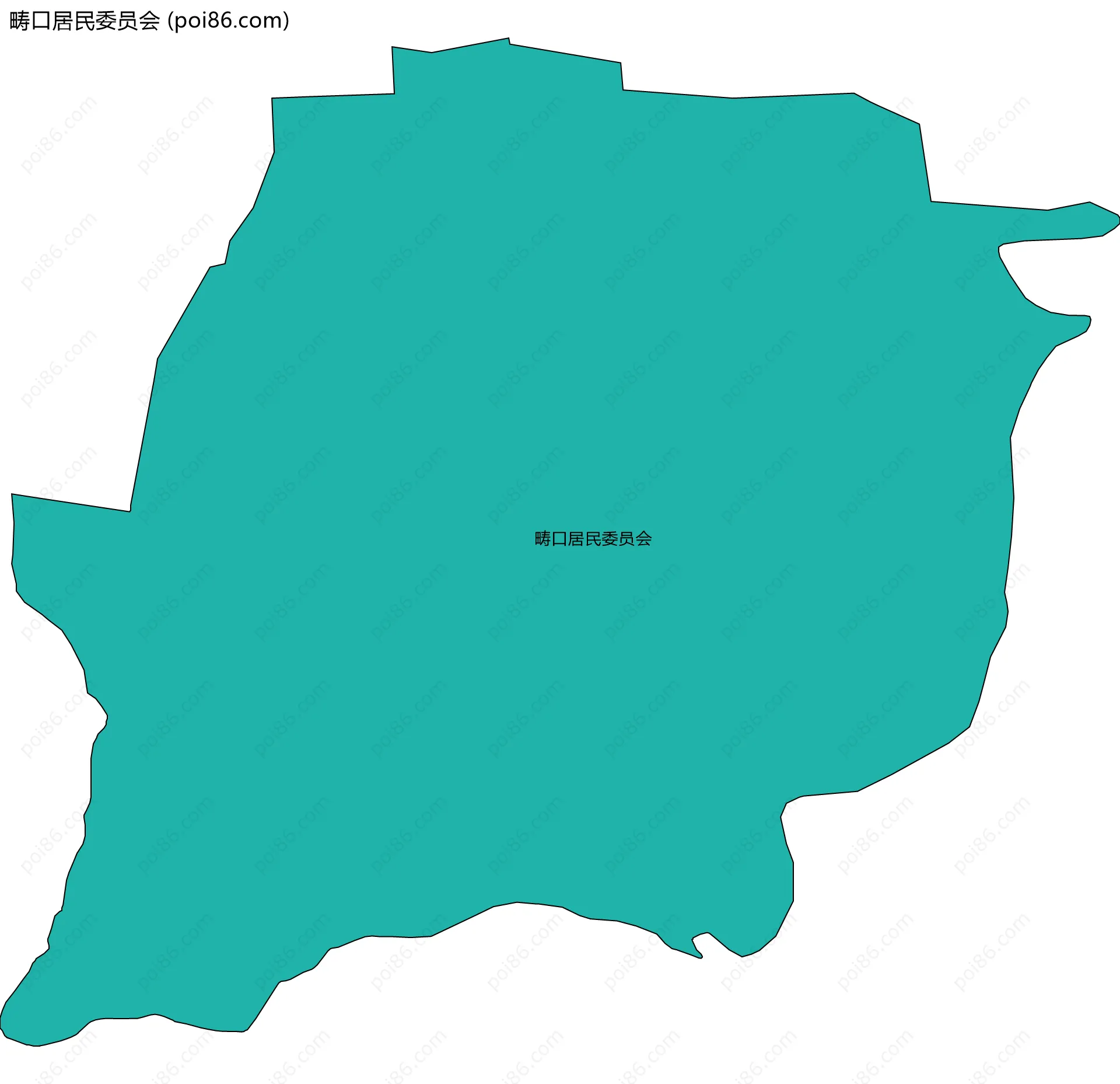 畴口居民委员会边界地图