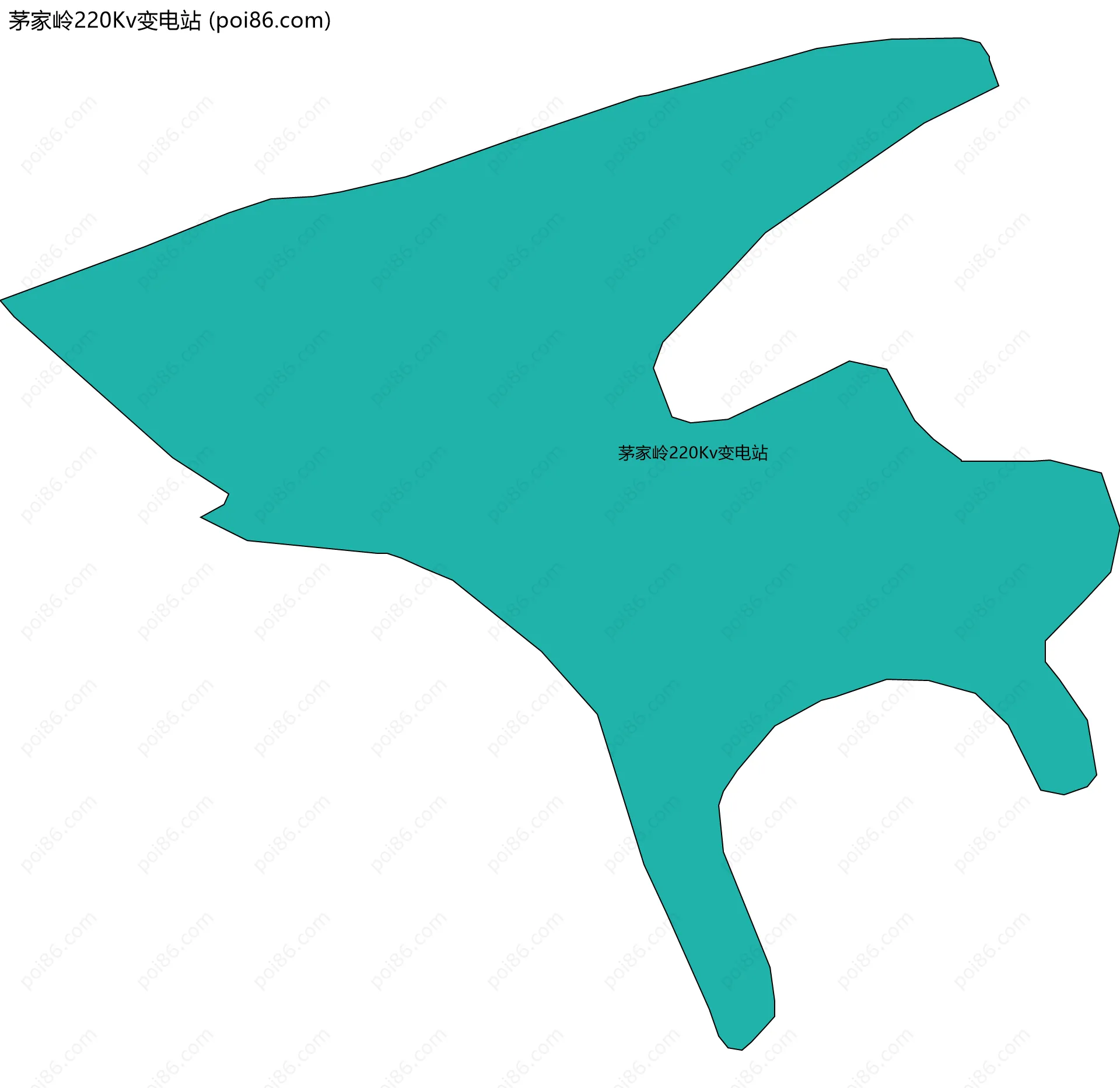茅家岭220Kv变电站边界地图