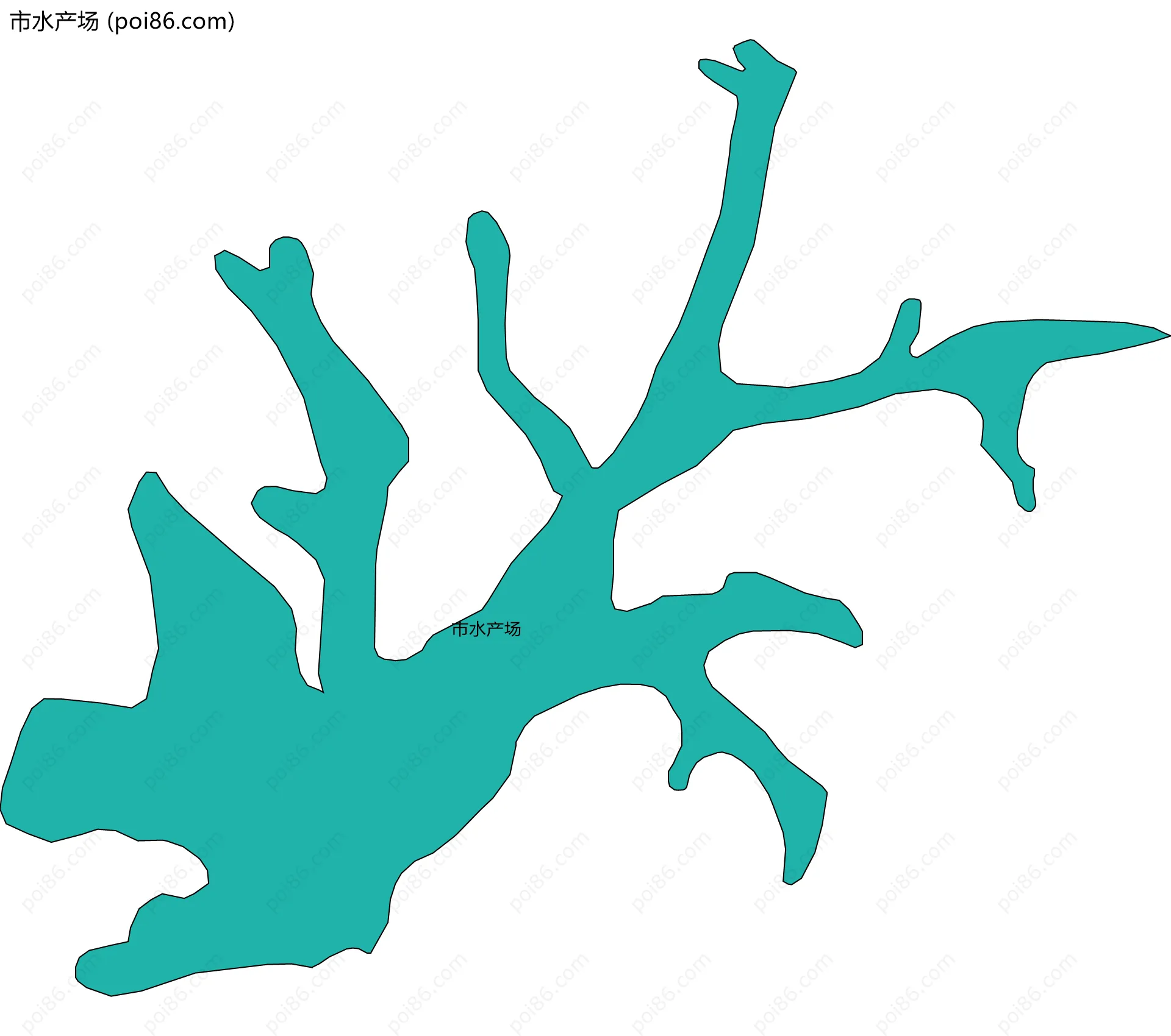 市水产场边界地图