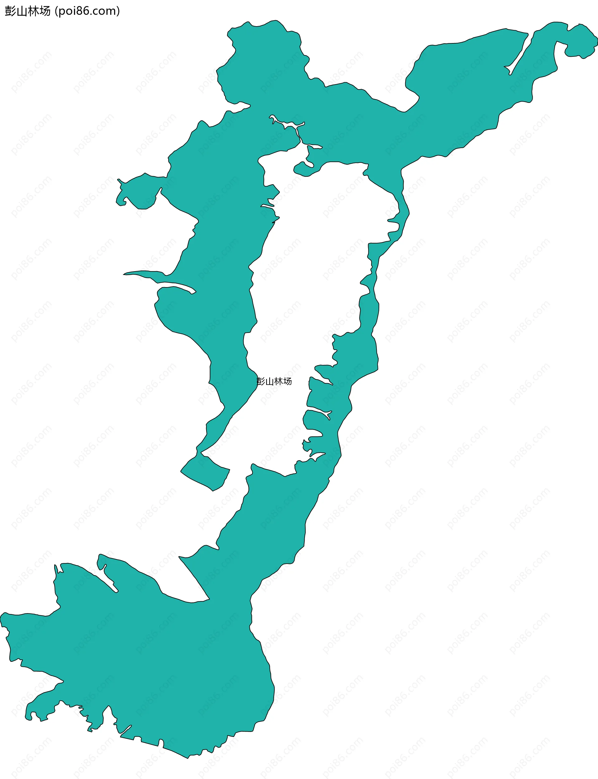 彭山林场边界地图